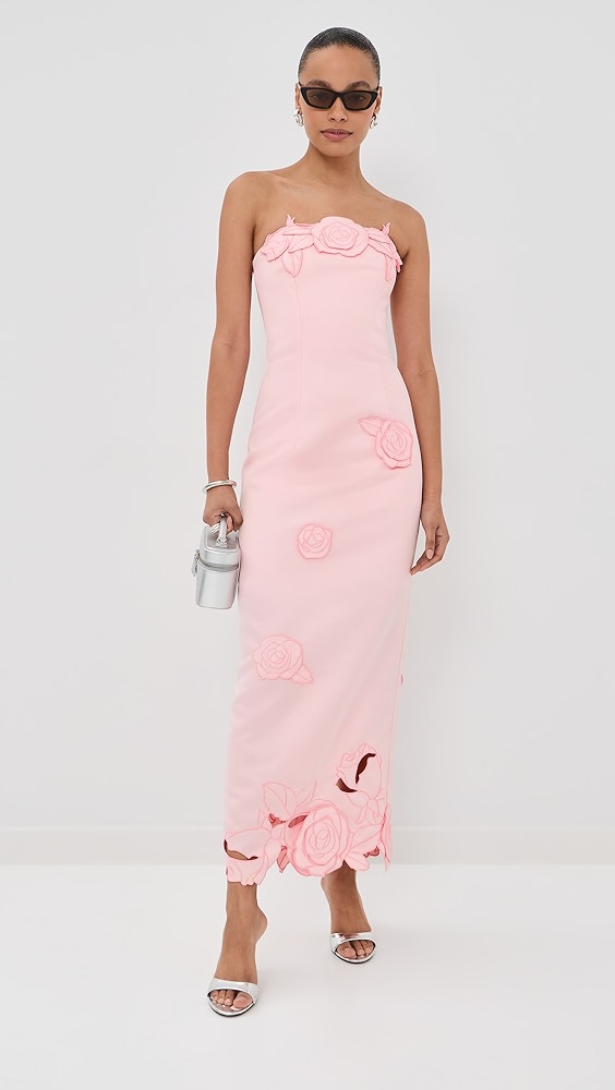 Rayna Applique Bustier Maxi Dress