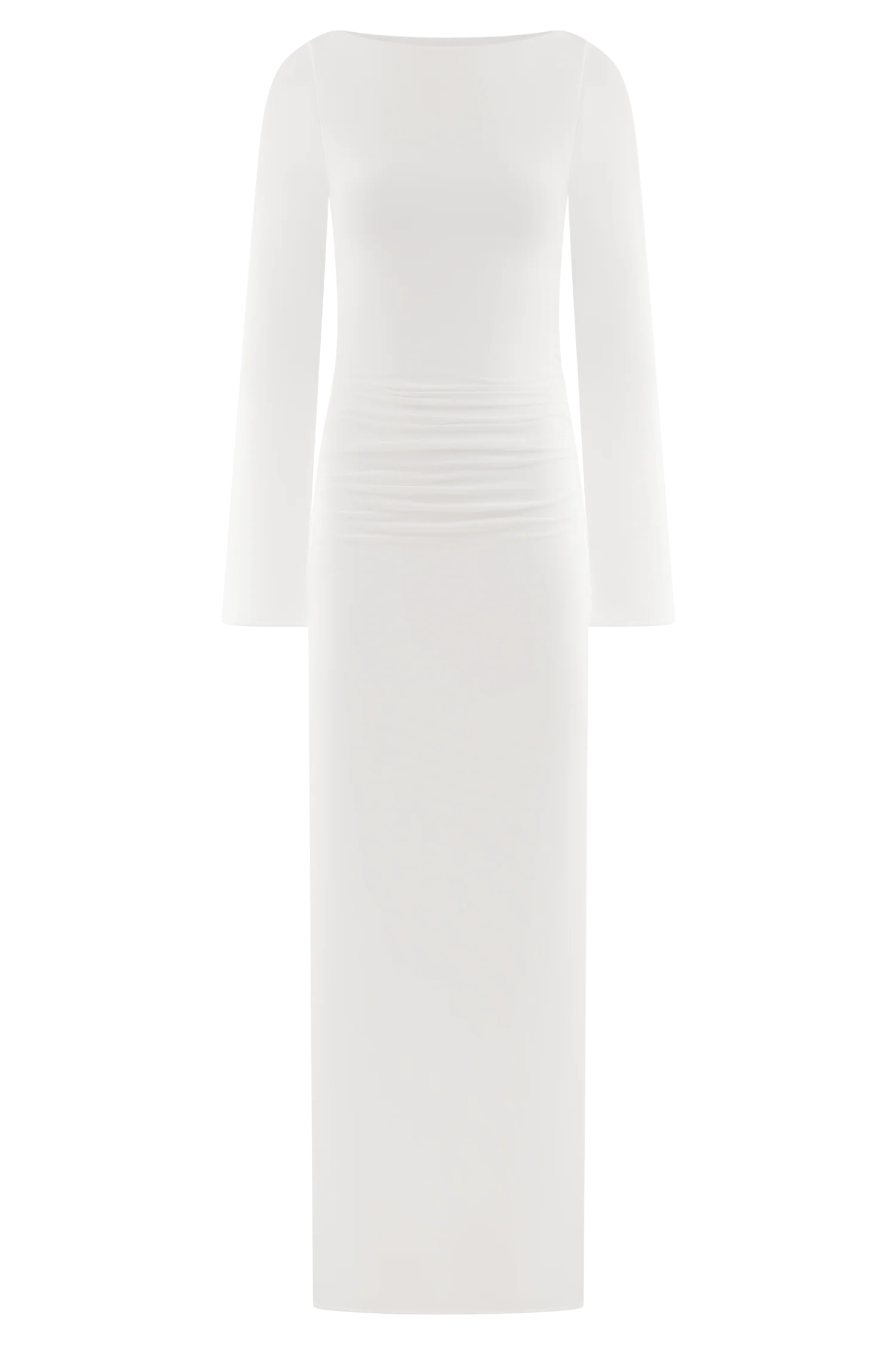 Vienna Slinky Cut Out Maxi Dress - White
