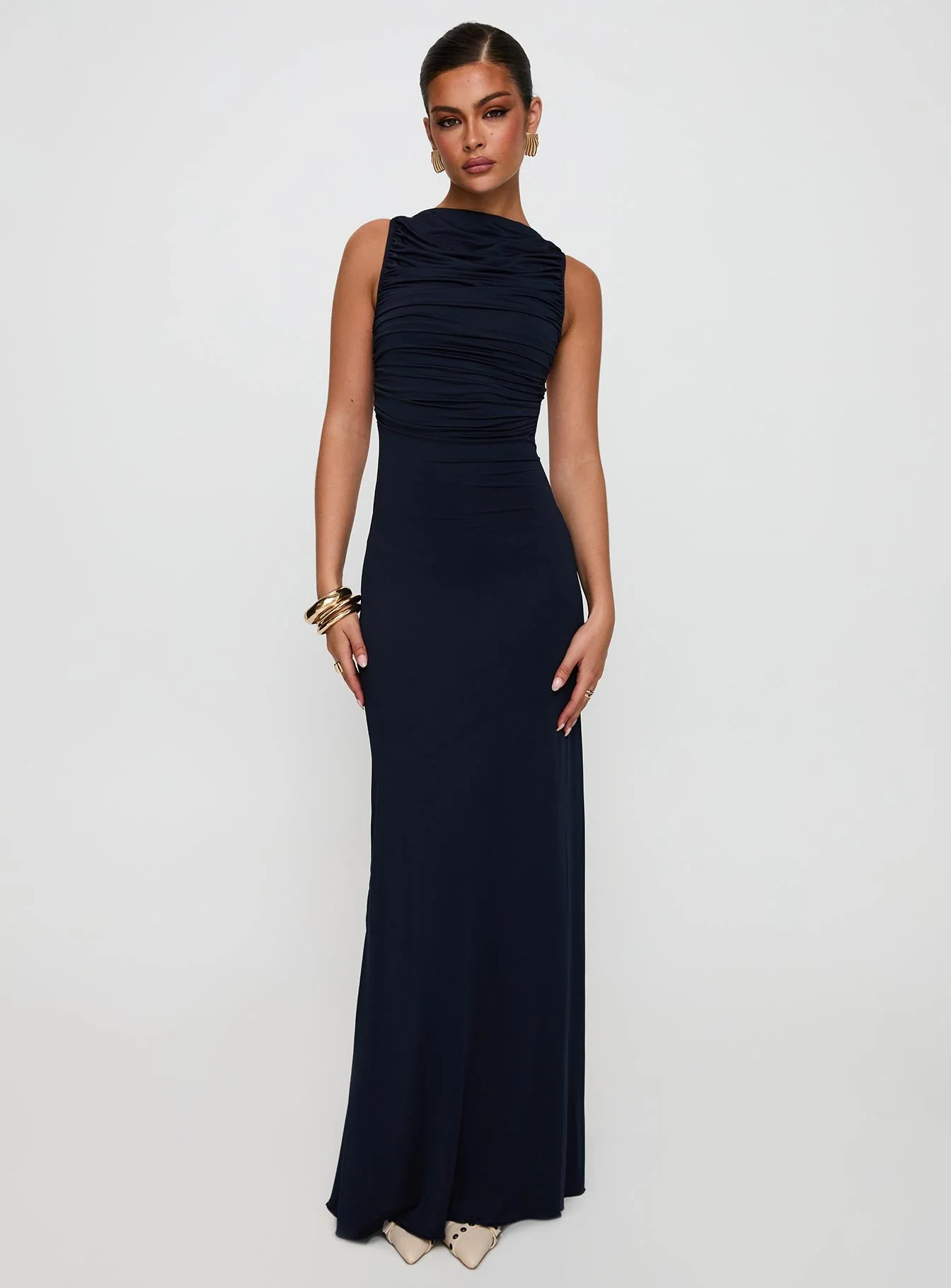 Undeniable Cut Out Maxi Dress Navy