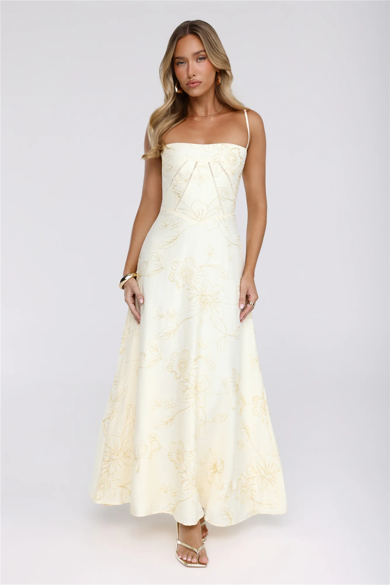 Sundown Siren Maxi Dress Yellow - luluinthesky