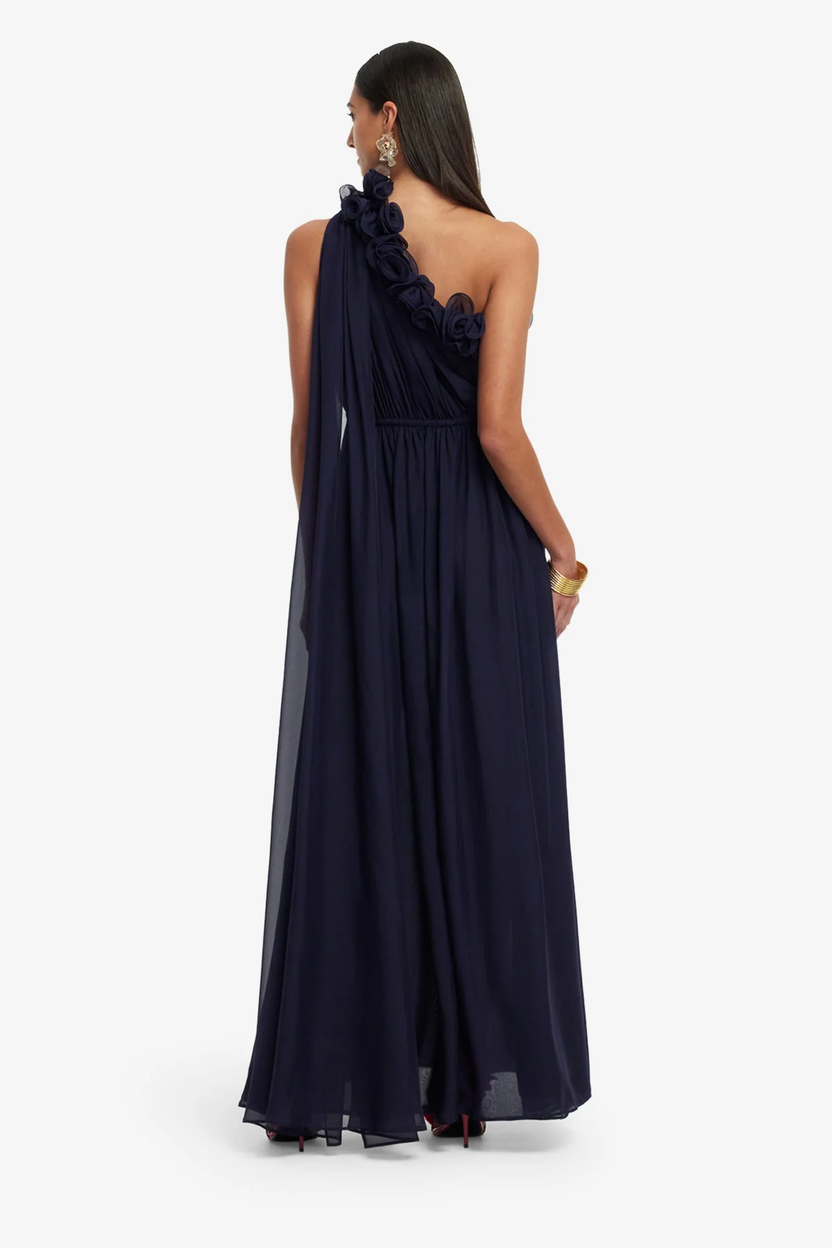 Jenni One Shoulder Maxi Dress - Indigo