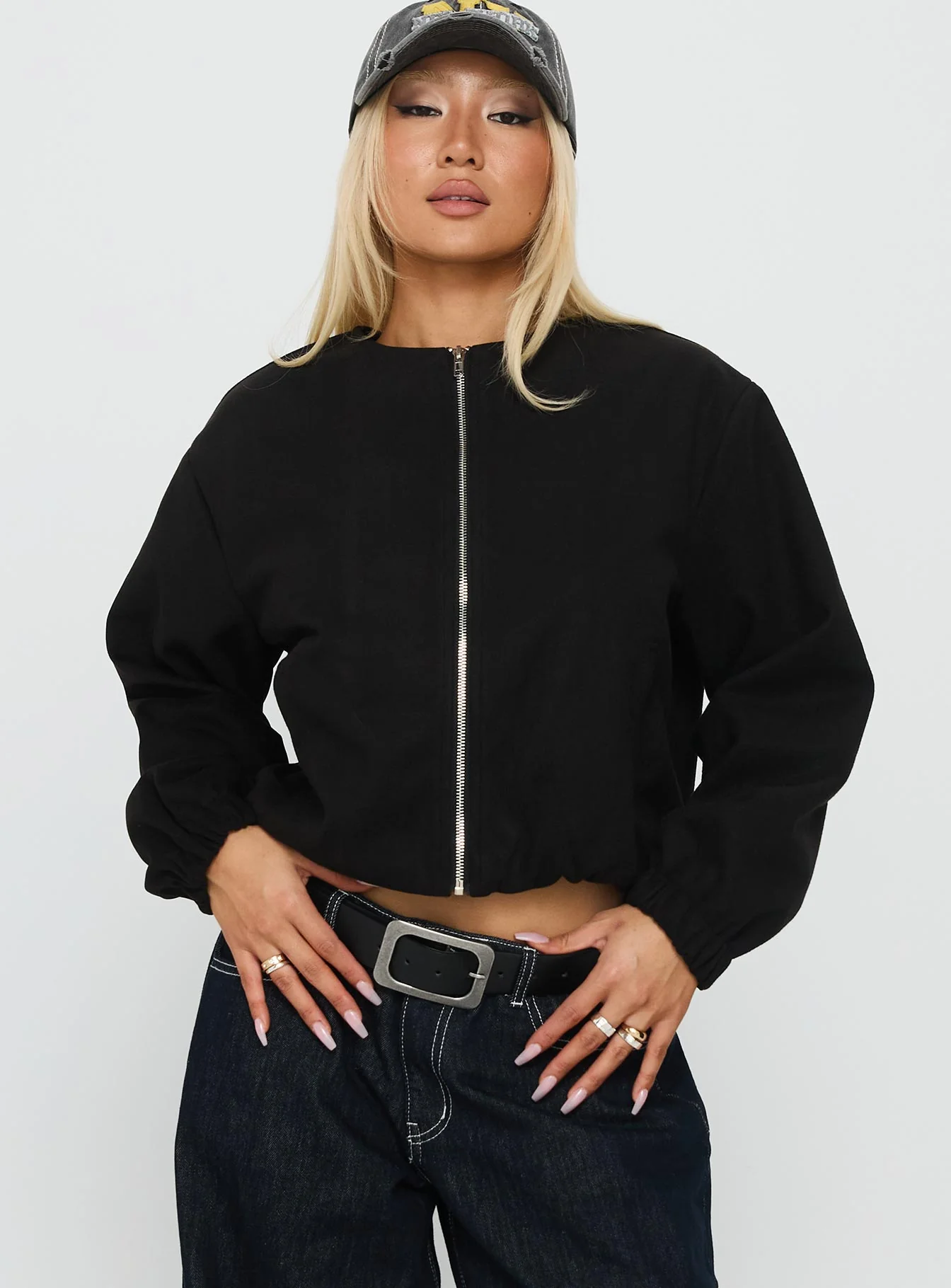 Grasp Bomber Jacket Black