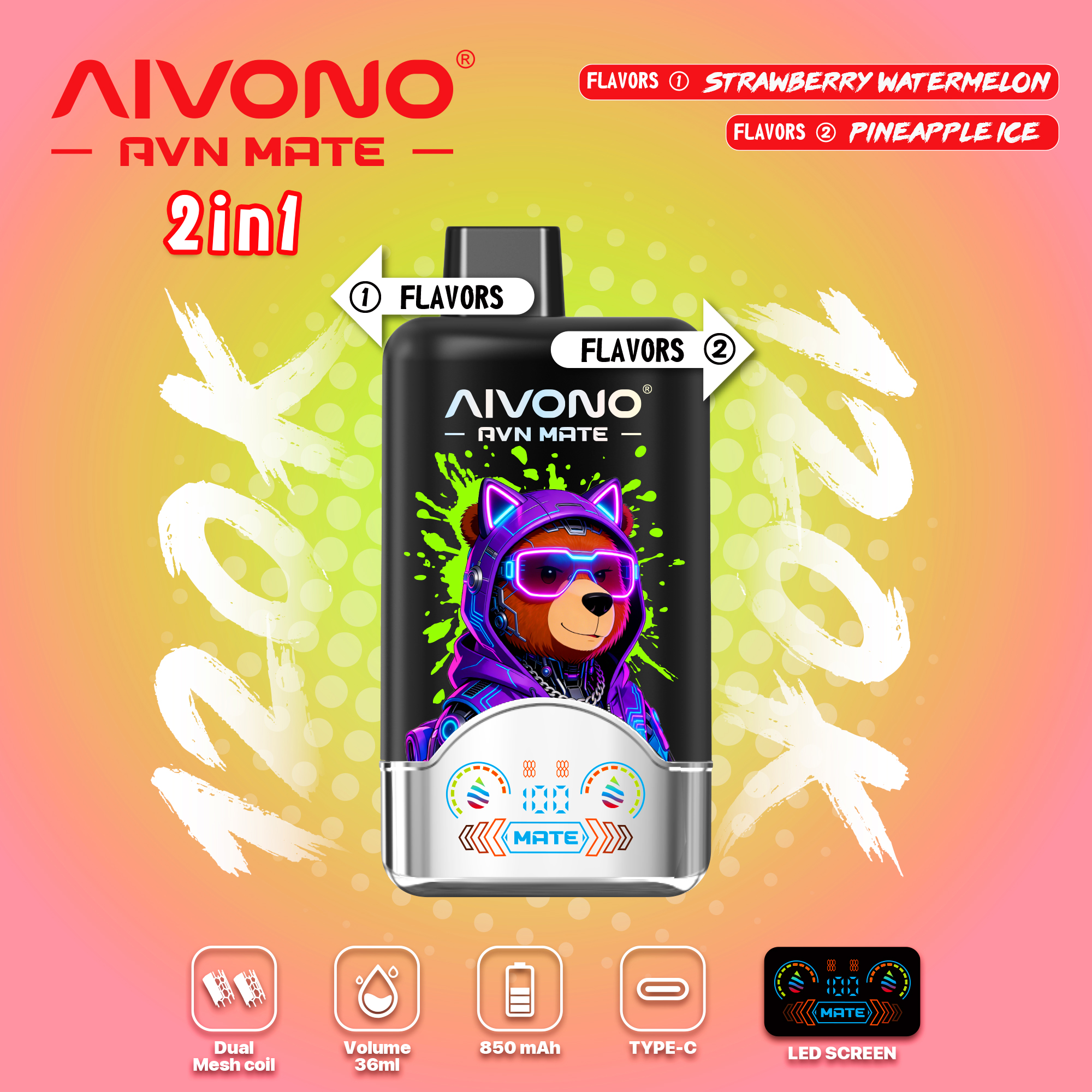 🎉NeuEingetroffen 🎉AIVONO AVN MATE 120000 PUFFS (5 % Nikotingehalt)