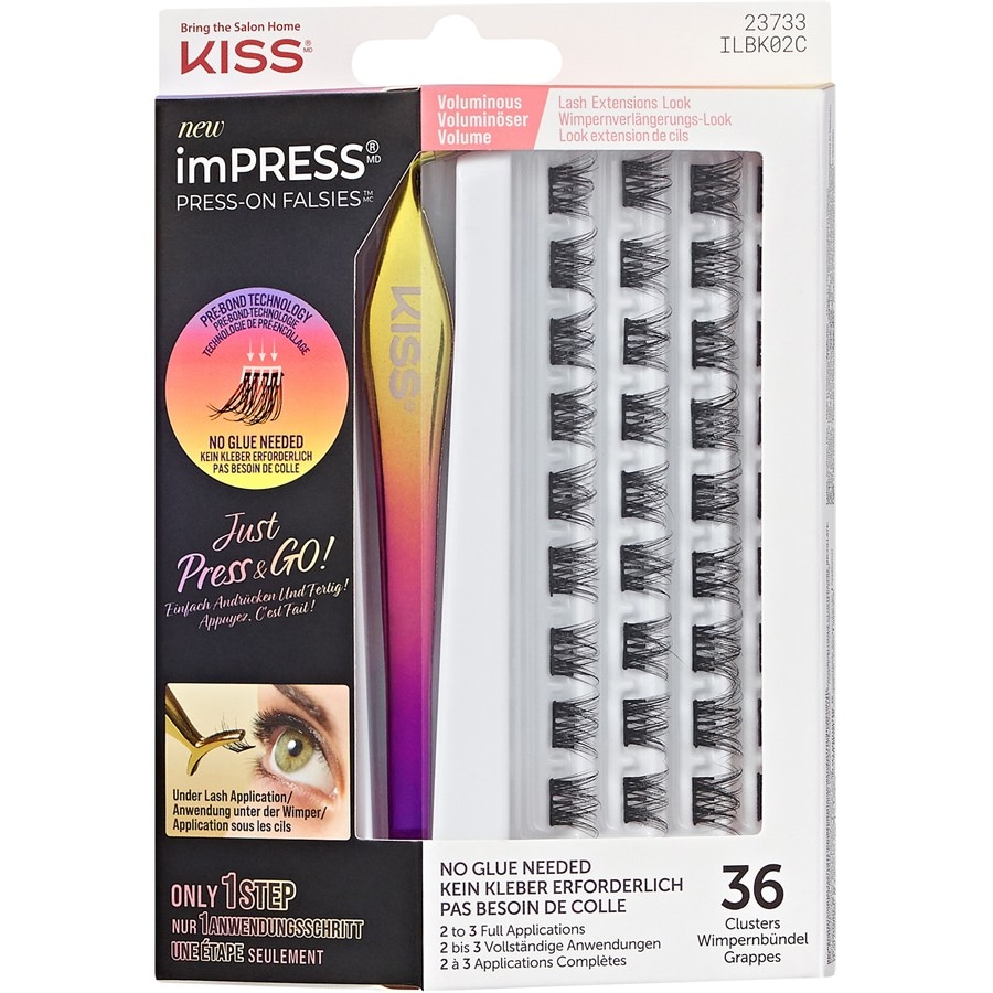 KISS imPRESS Press-On Falsies Voluminous Lash Extension Look