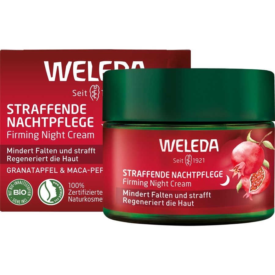 WELEDA Night Care Ujędrniająca pielęgnacja na noc z granatem i peptydami maca