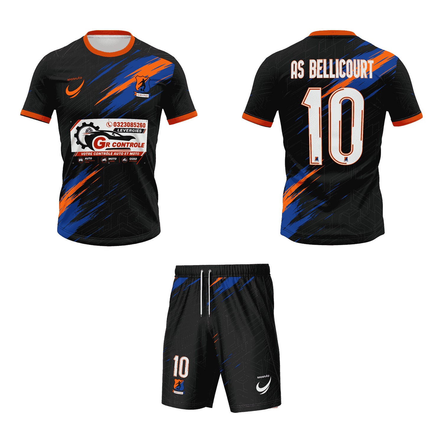 AS Bellicourt — Kit Complet Personnalisé