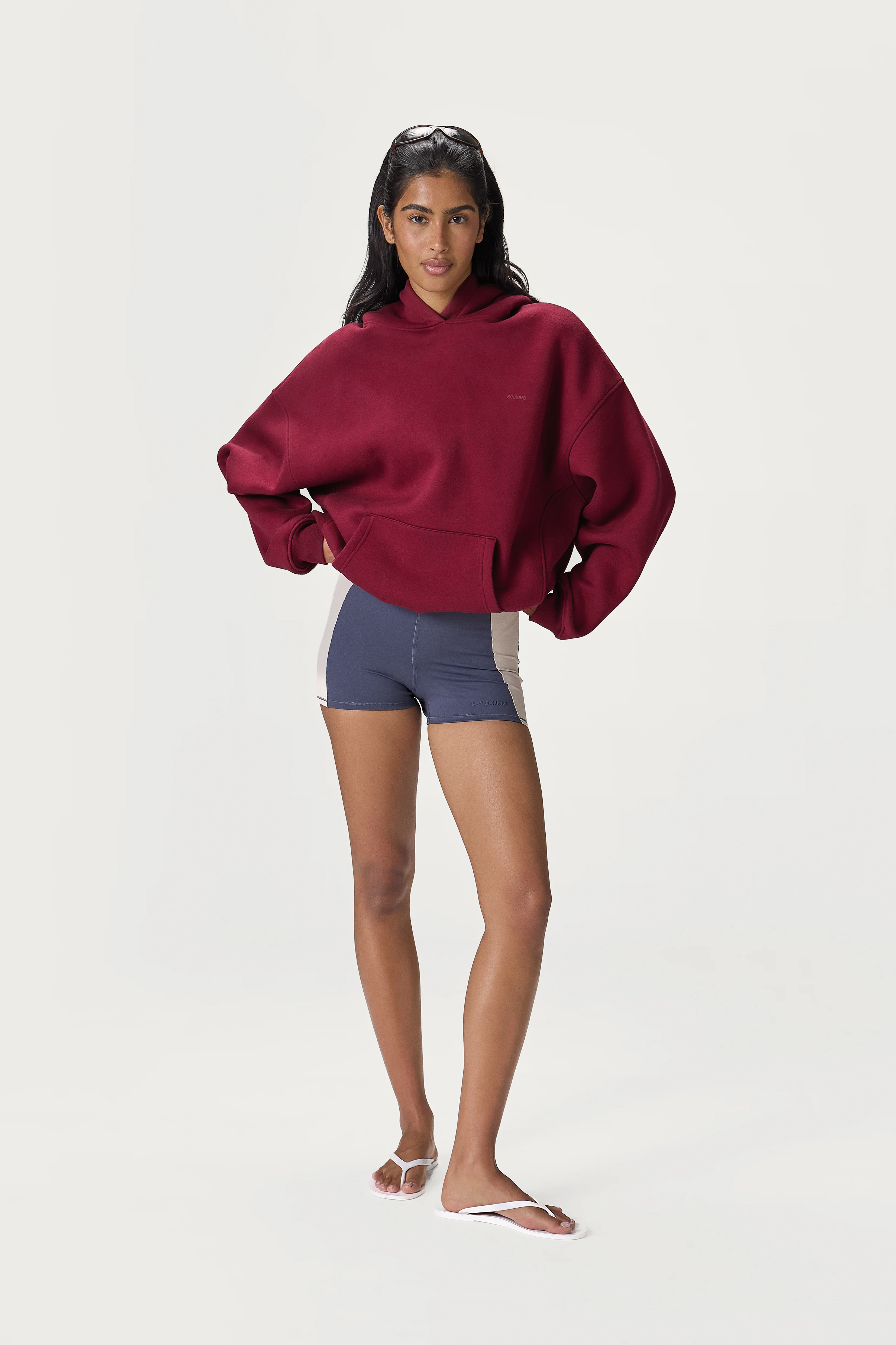Seekers Classic Hoodie in Burgundy
