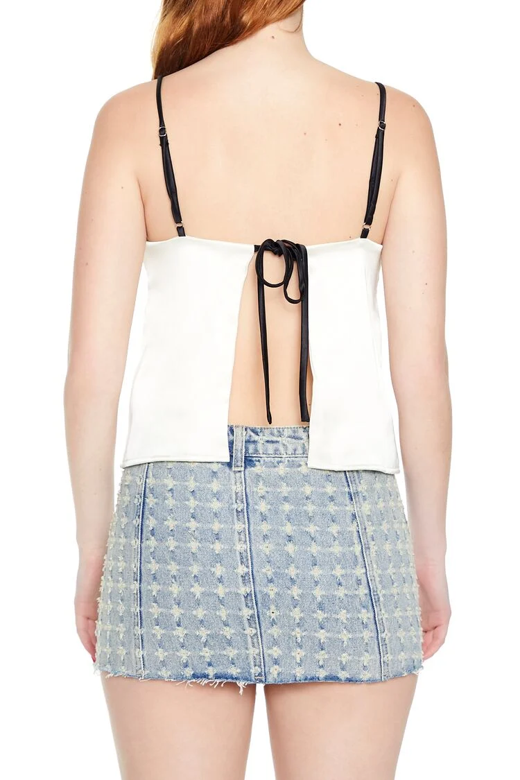 Satin Tie-Back Bow Cami
