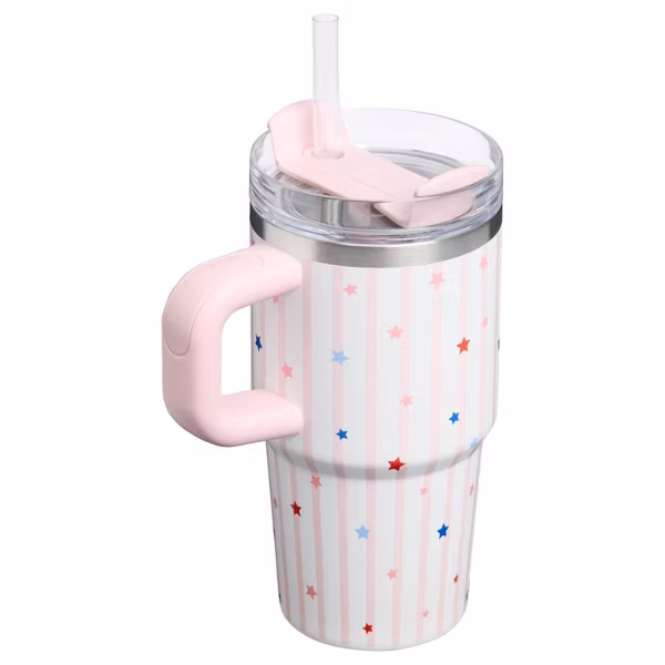 Stanley 20 oz Stainless Steel H2.0 FlowState Quencher Tumbler Blue Starry Stripes