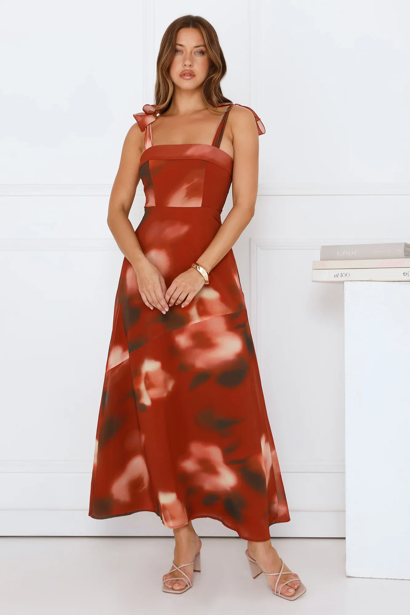Fresh Feed Maxi Dress Rust