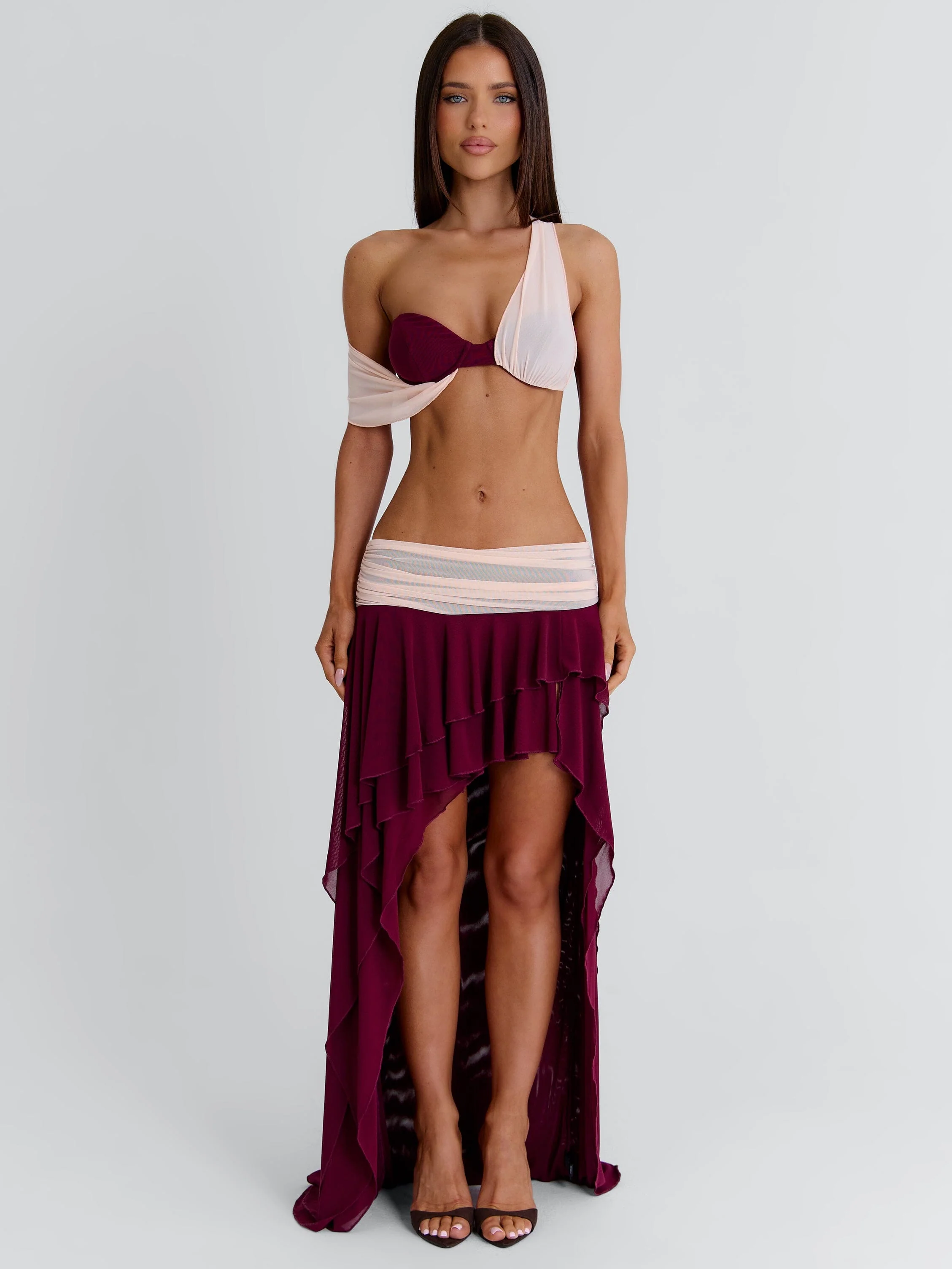 Jadai Crop Top Wine