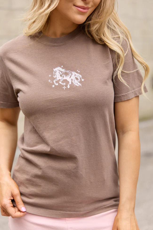 Sunset Rodeo Brown Graphic Tee