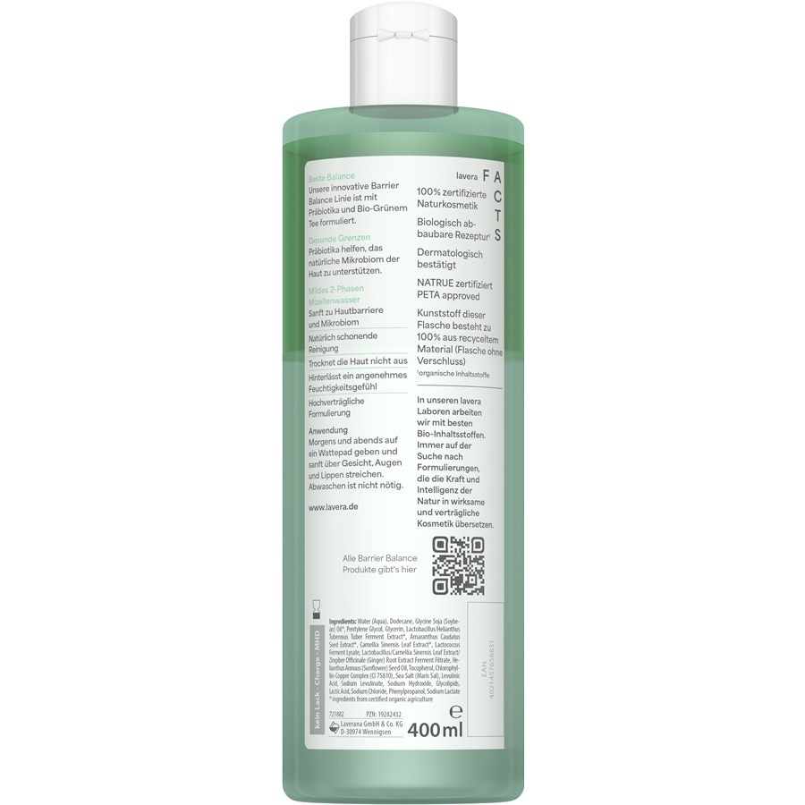 Lavera Czyszczenie 2-fazowa woda micelarna Barrier Balance