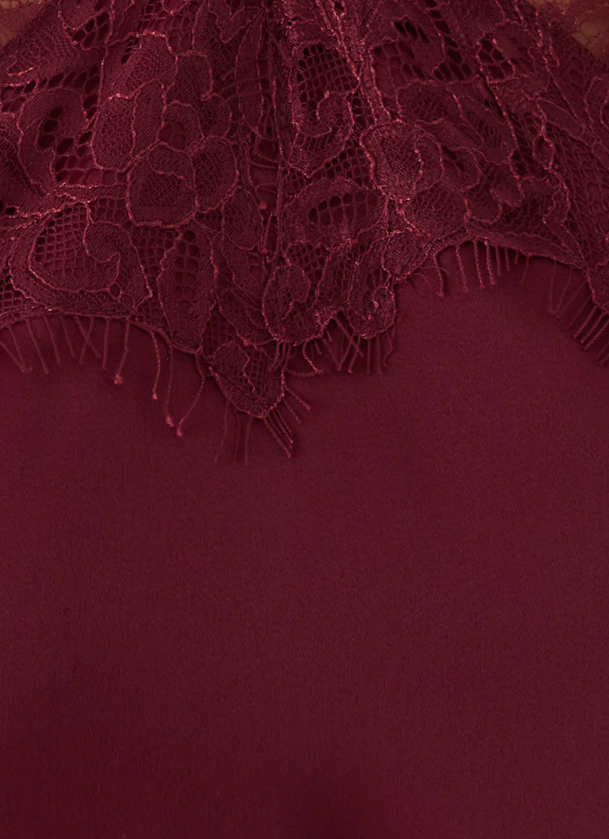 Samaria Halter Mini Dress - Burgundy - FASHION NOB