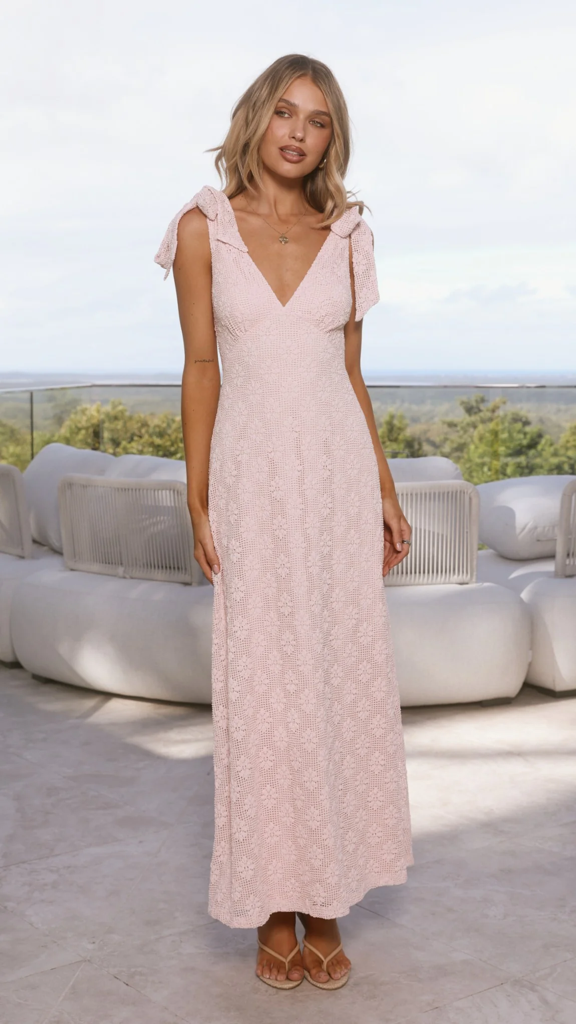 Kalia Maxi Dress - Baby Pink