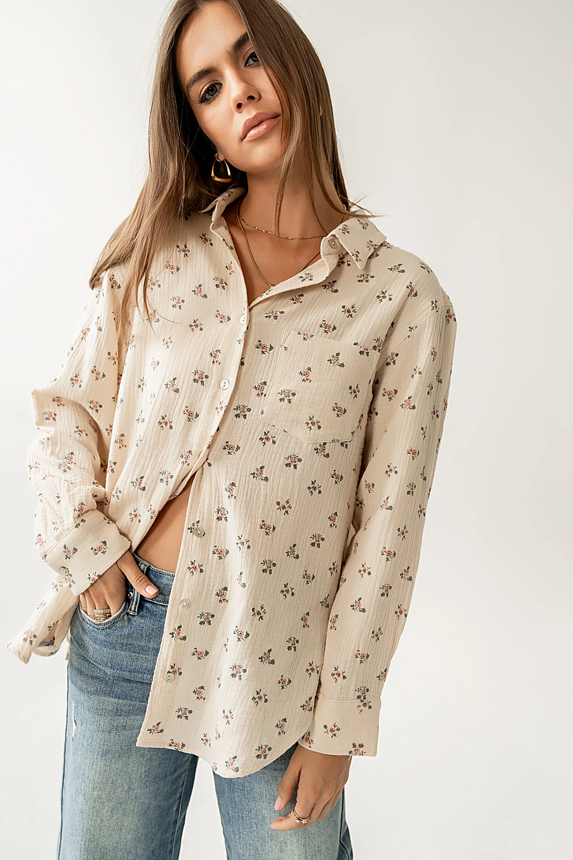 Harry Floral Button Up