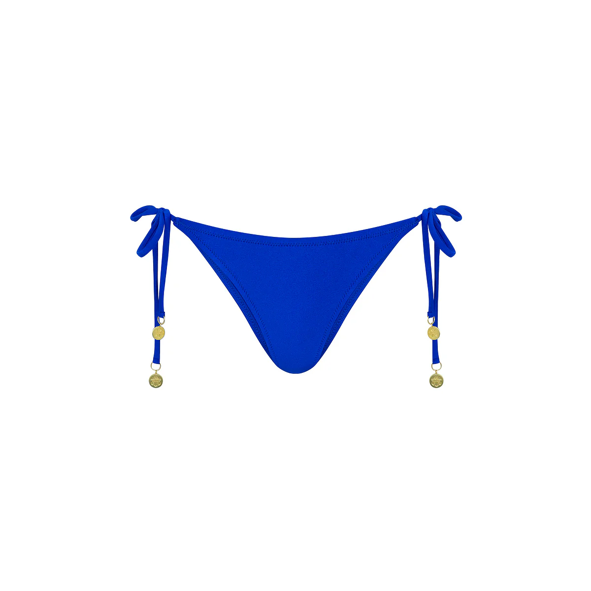 Full Coverage Tie Bikini Bottom - Blue Lagoon