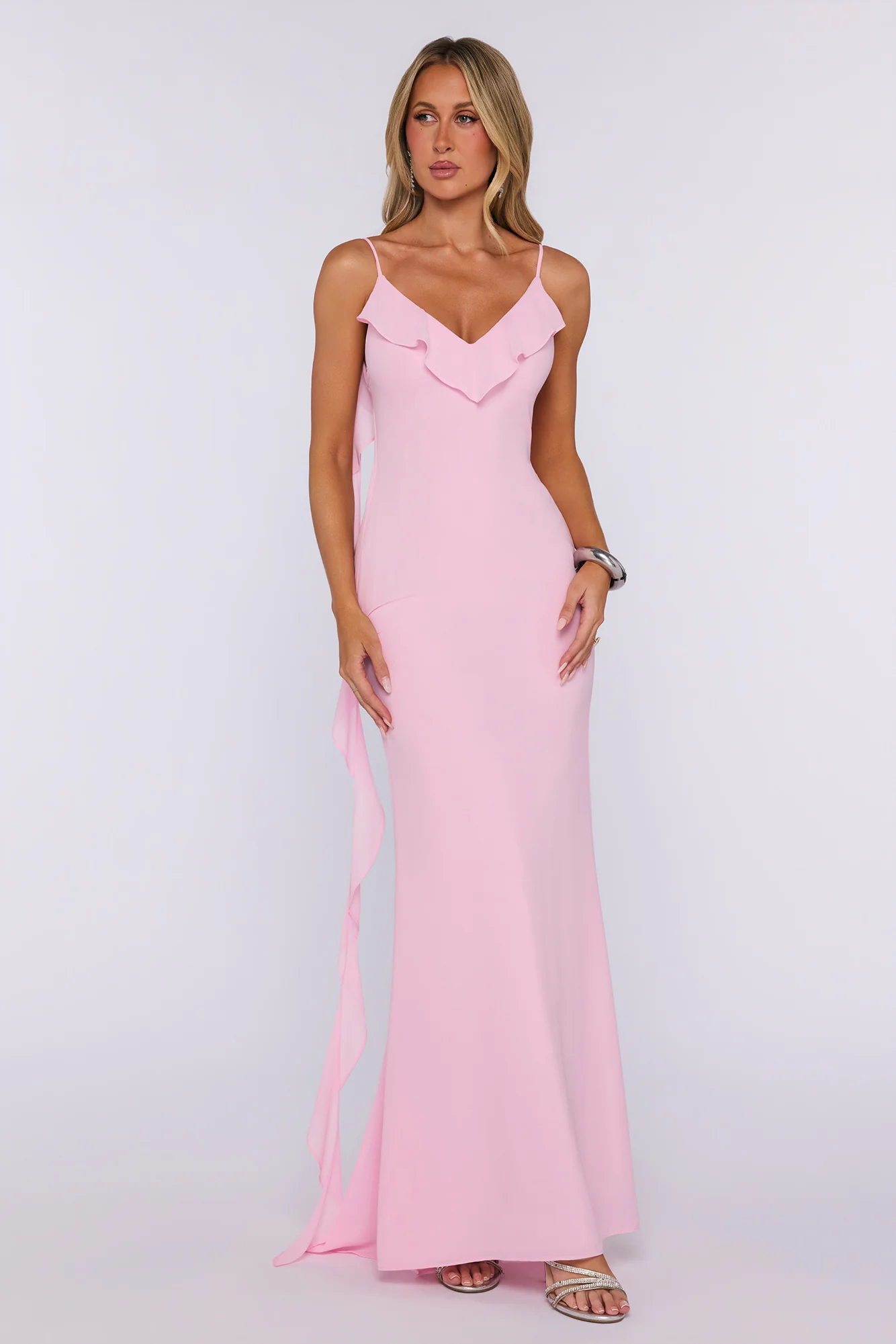 Pop Of Drama Maxi Dress Red