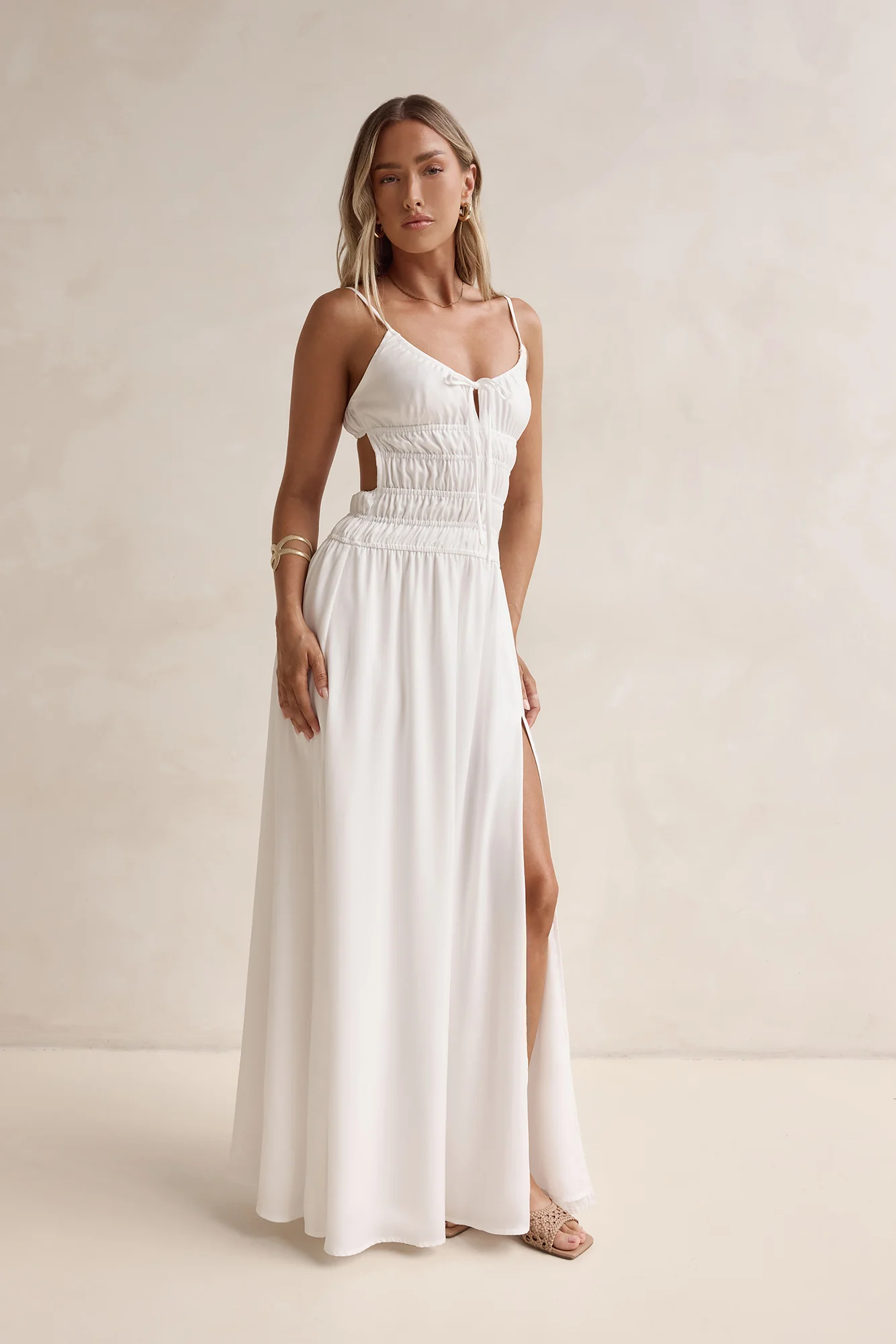 Sunbeam Days Maxi Dress White