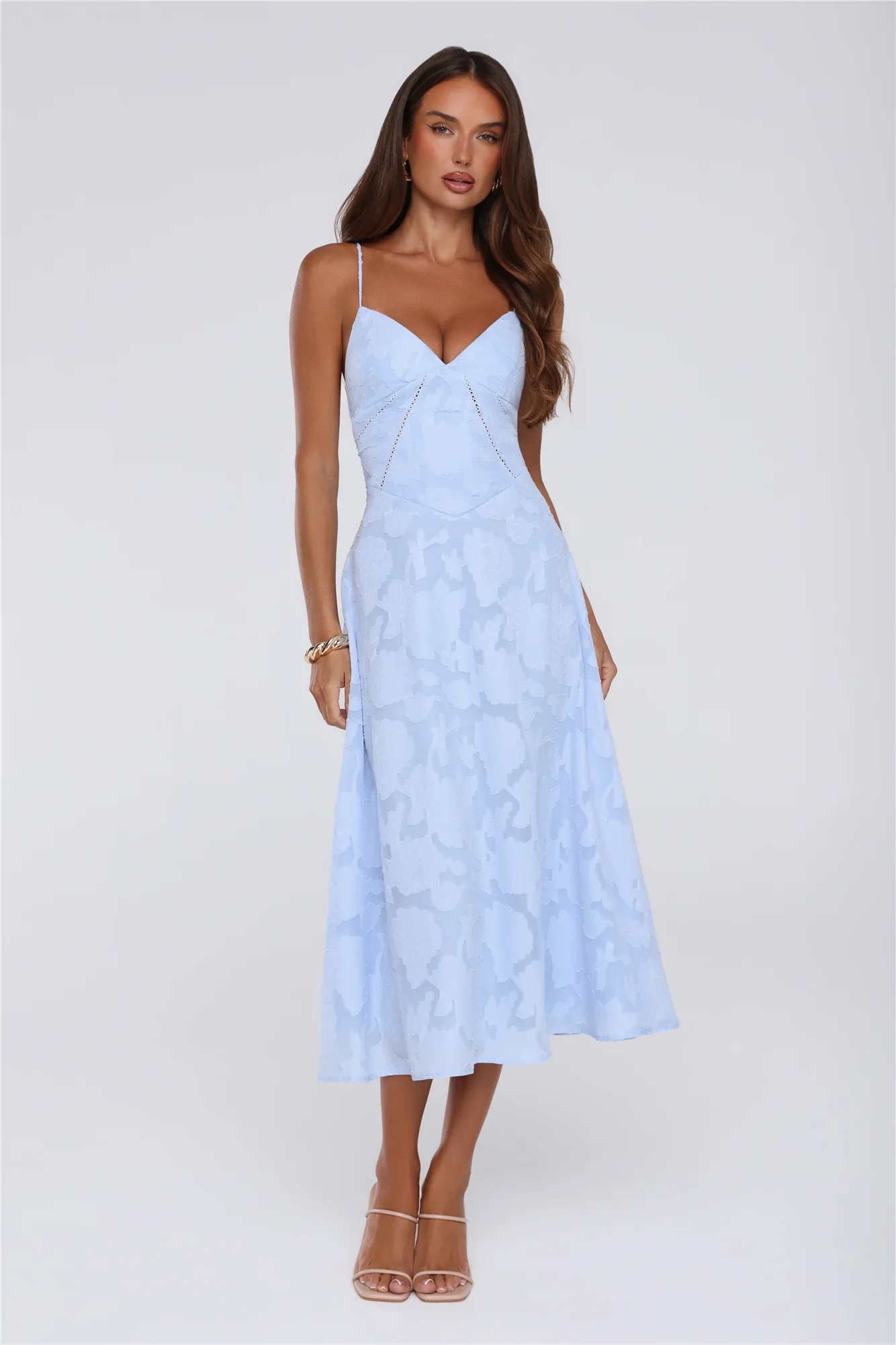 Tide Kissed Midi Dress Blue