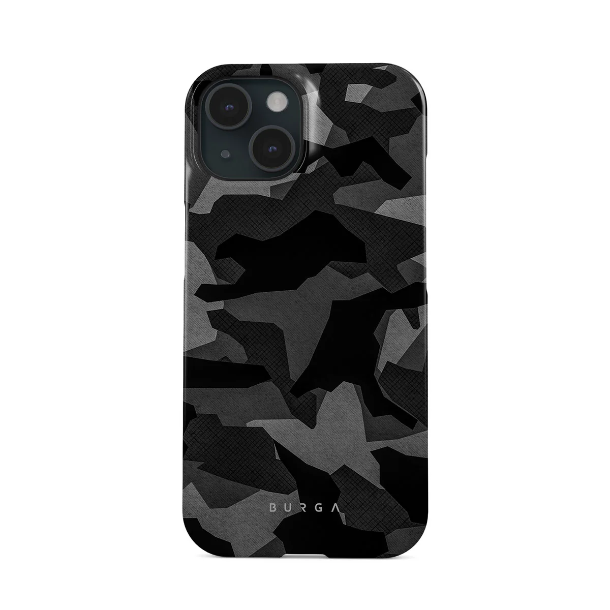Night Black Camouflage - iPhone 15 Plus ケース