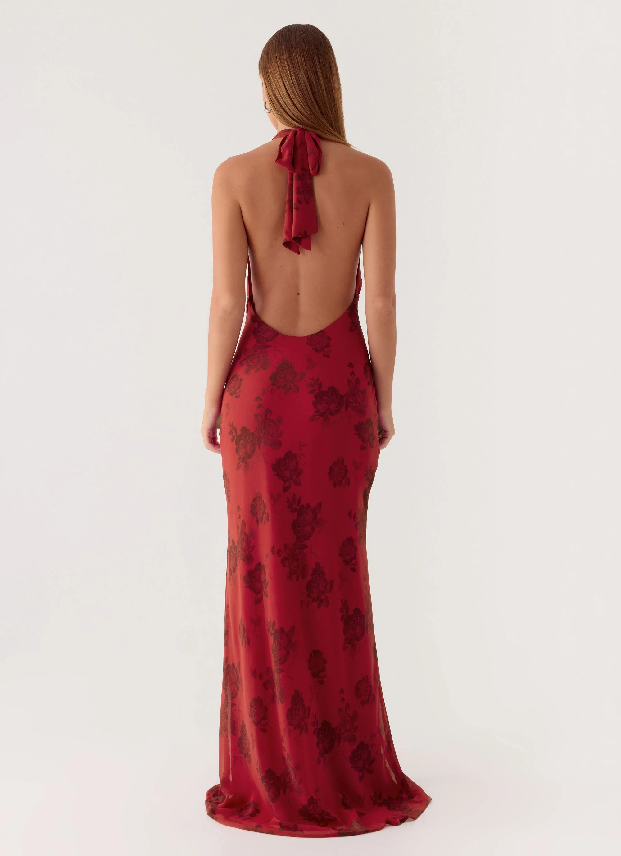 Freja Maxi Dress - Cherry Rose