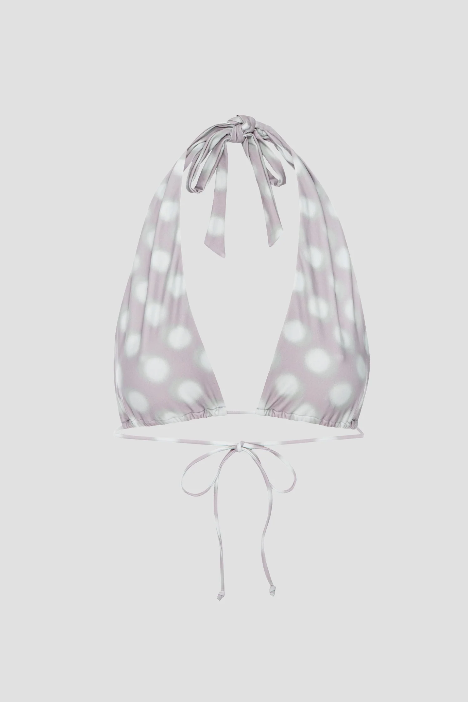 Bali Bikini Top - Mint Blurred Dot