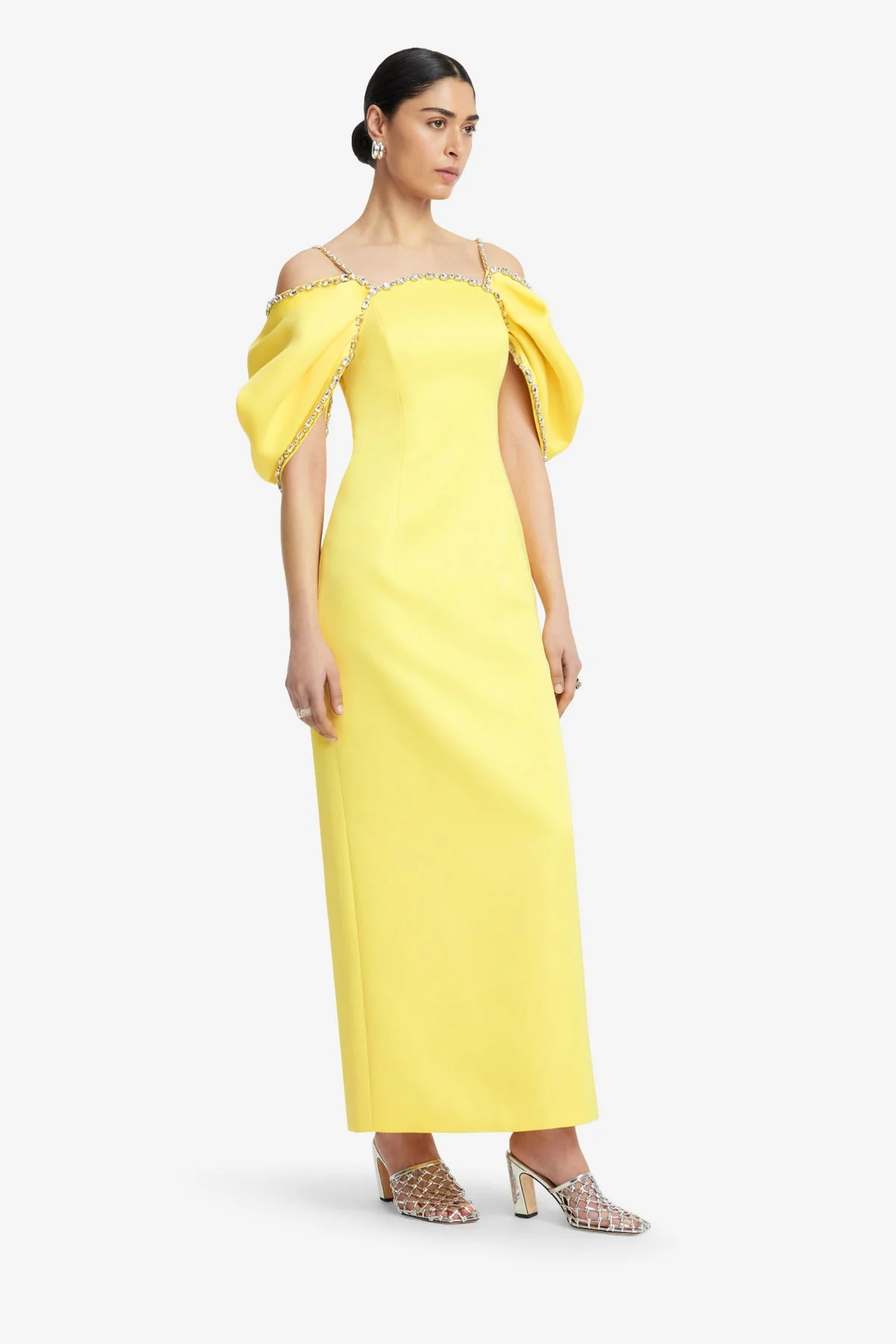 Arabella Embellished Maxi Dress - Sunshine