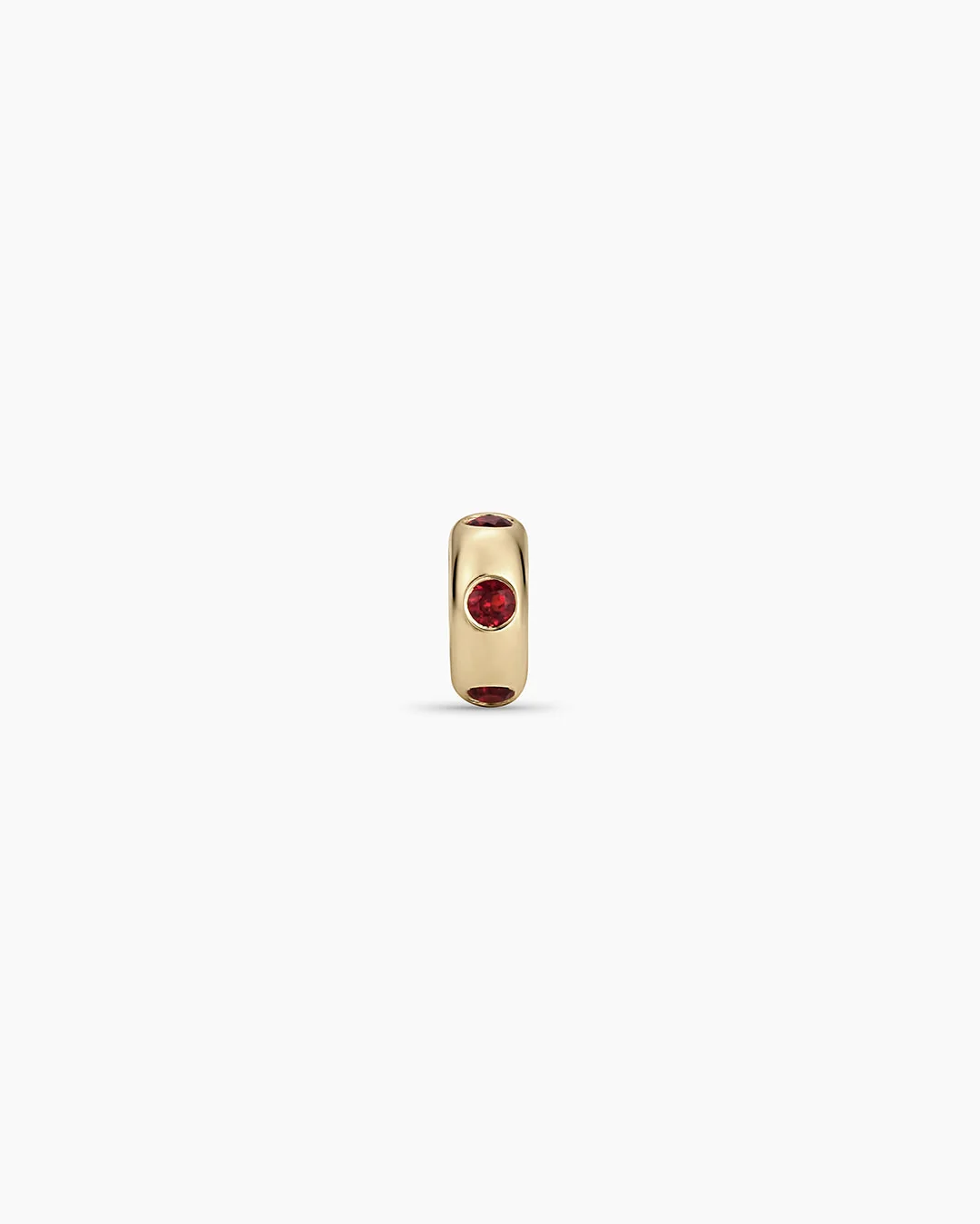 14K Gold Birthstone Halo Charm