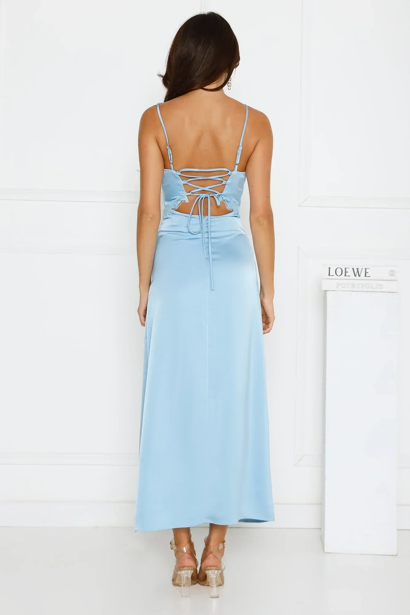 Softly In Season Satin Maxi Dress