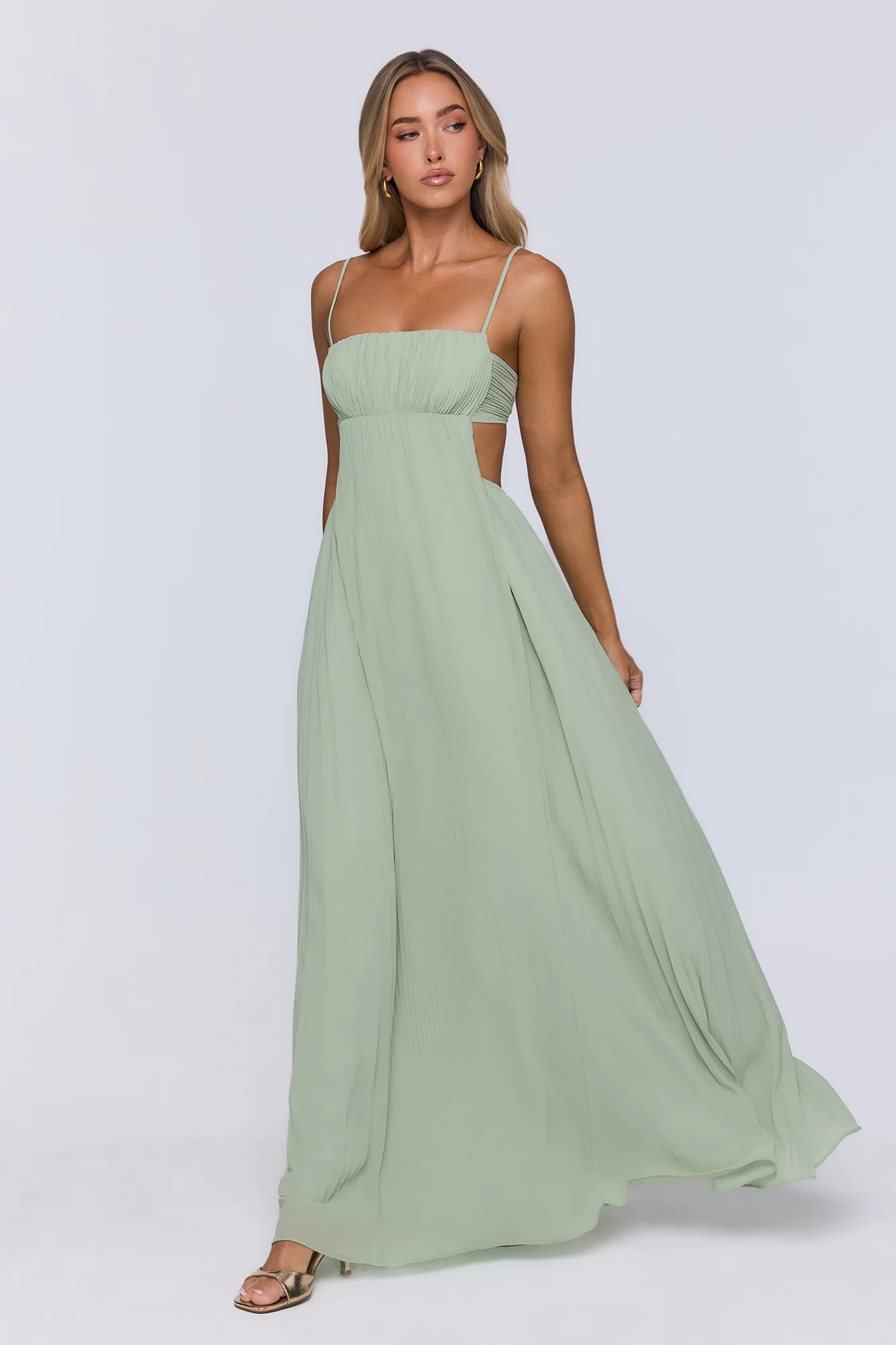 Polished Agenda Maxi Dress Sage