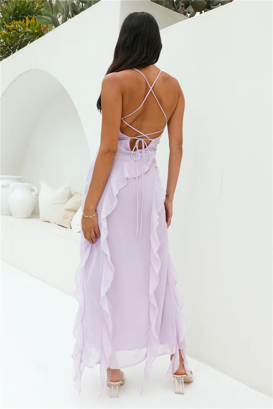 Painting the Sky Maxi Dress Lilac