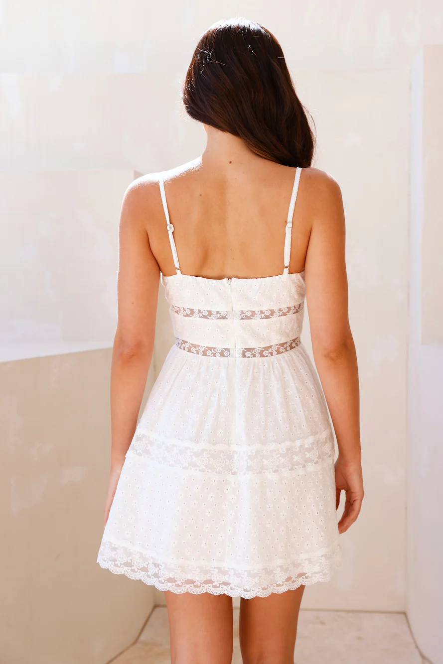 Energised Mini Dress White - luluinthesky