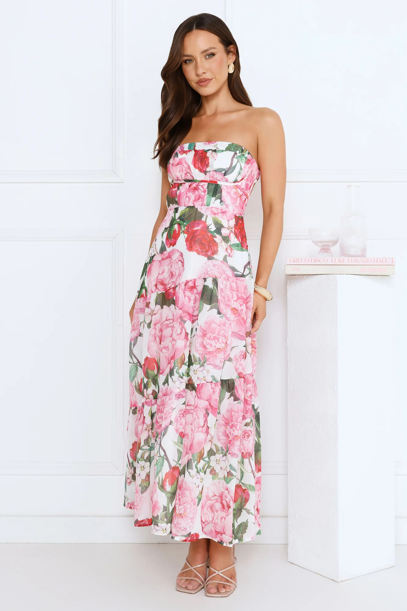 Daydream Luxe Strapless Maxi Dress Pink