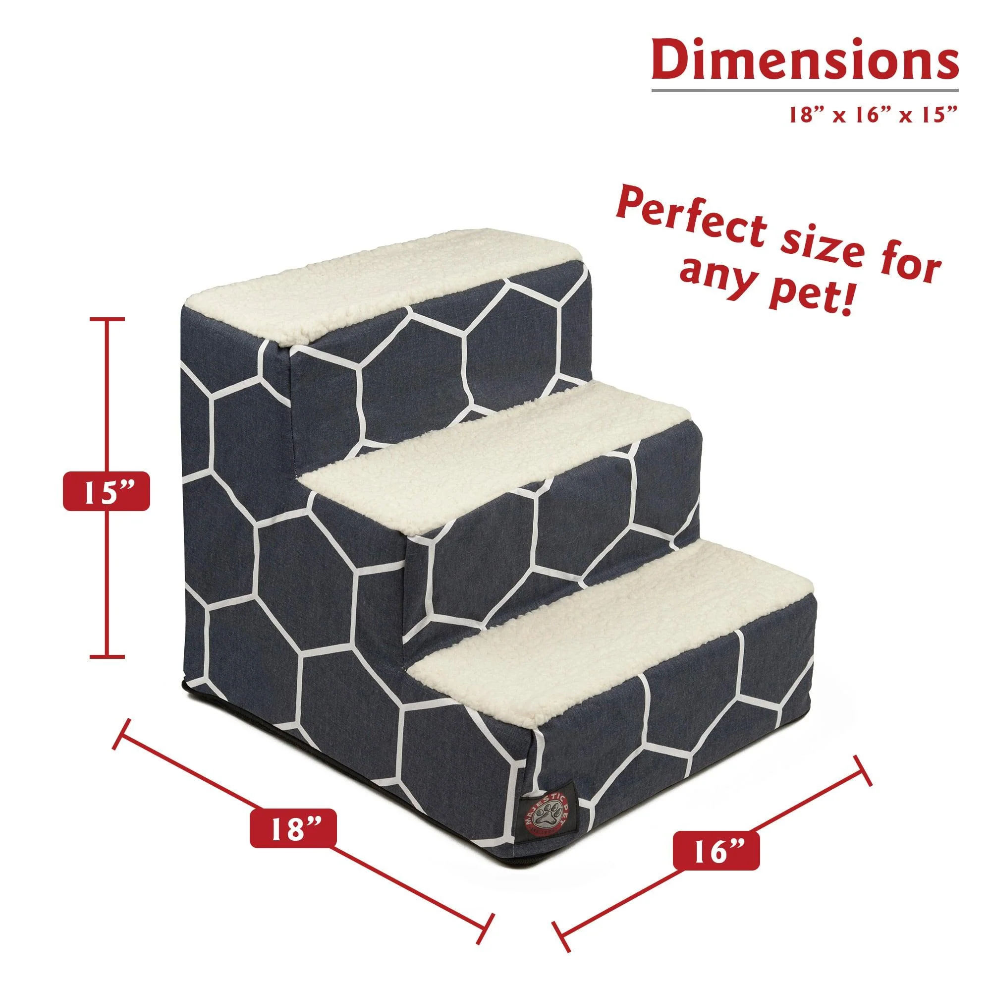 Octo Shapes 3 Steps Pet Stair