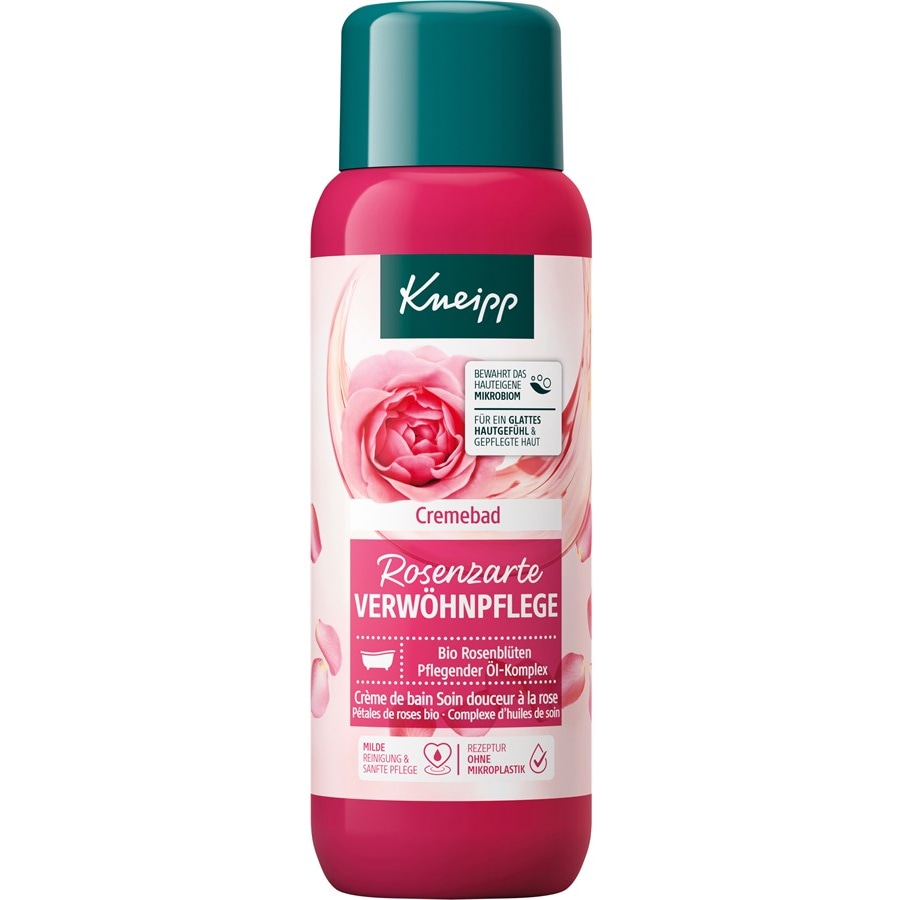 Kneipp Pianka i krem do kąpieli Kremowa kąpiel Róża delikatna pielęgnacja rozpieszczająca