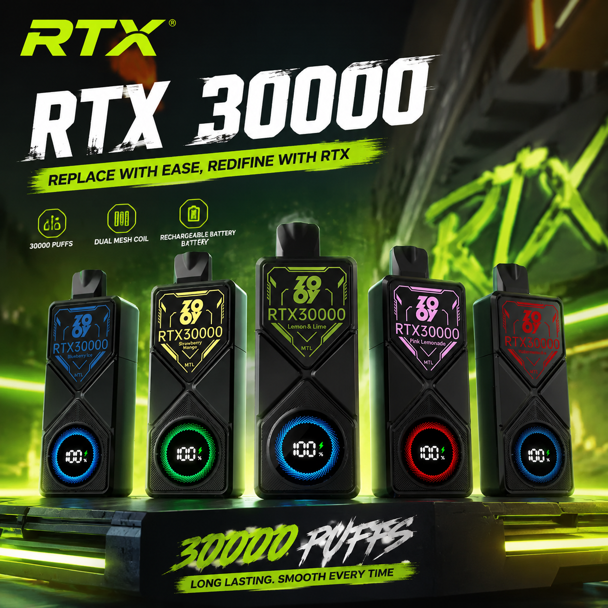 ZOOY RTX POD 30K-Urządzenie+Wymienny wkład