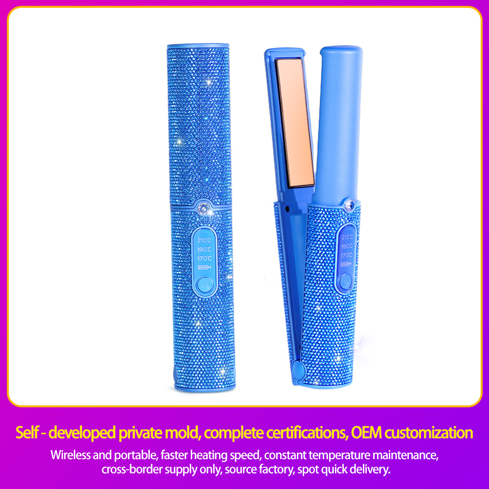 Wireless Cordless Hair Straightener 5000mAh Portable Flat Iron