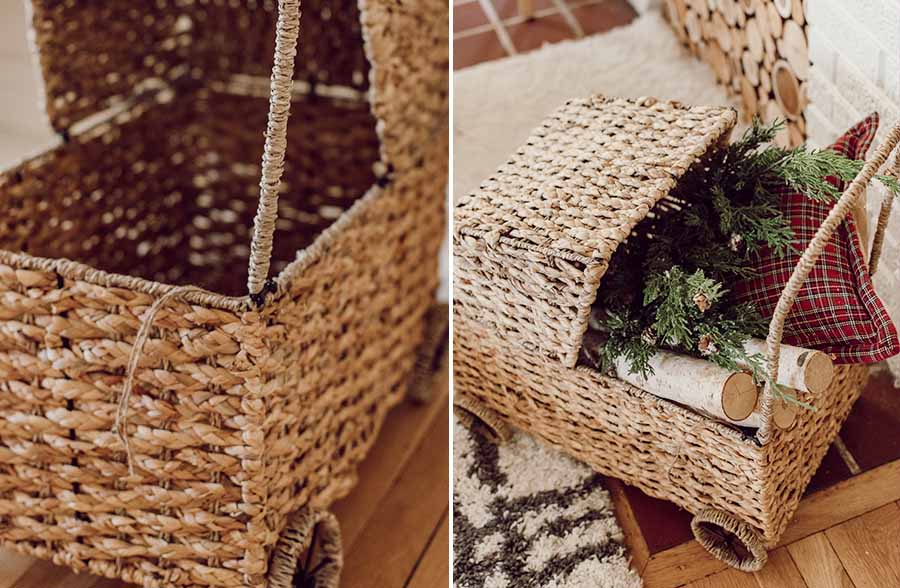 Rattan Stroller Basket