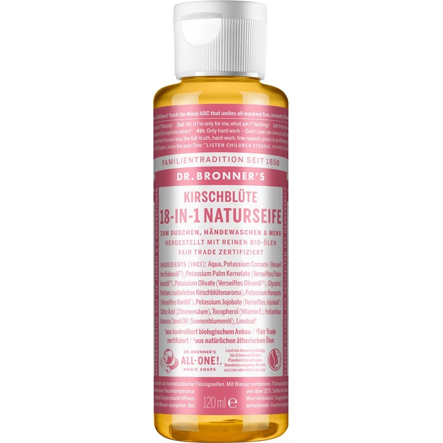 Dr. Bronner's Mydła w płynie Naturalne mydło kwiat wiśni 18 w 1