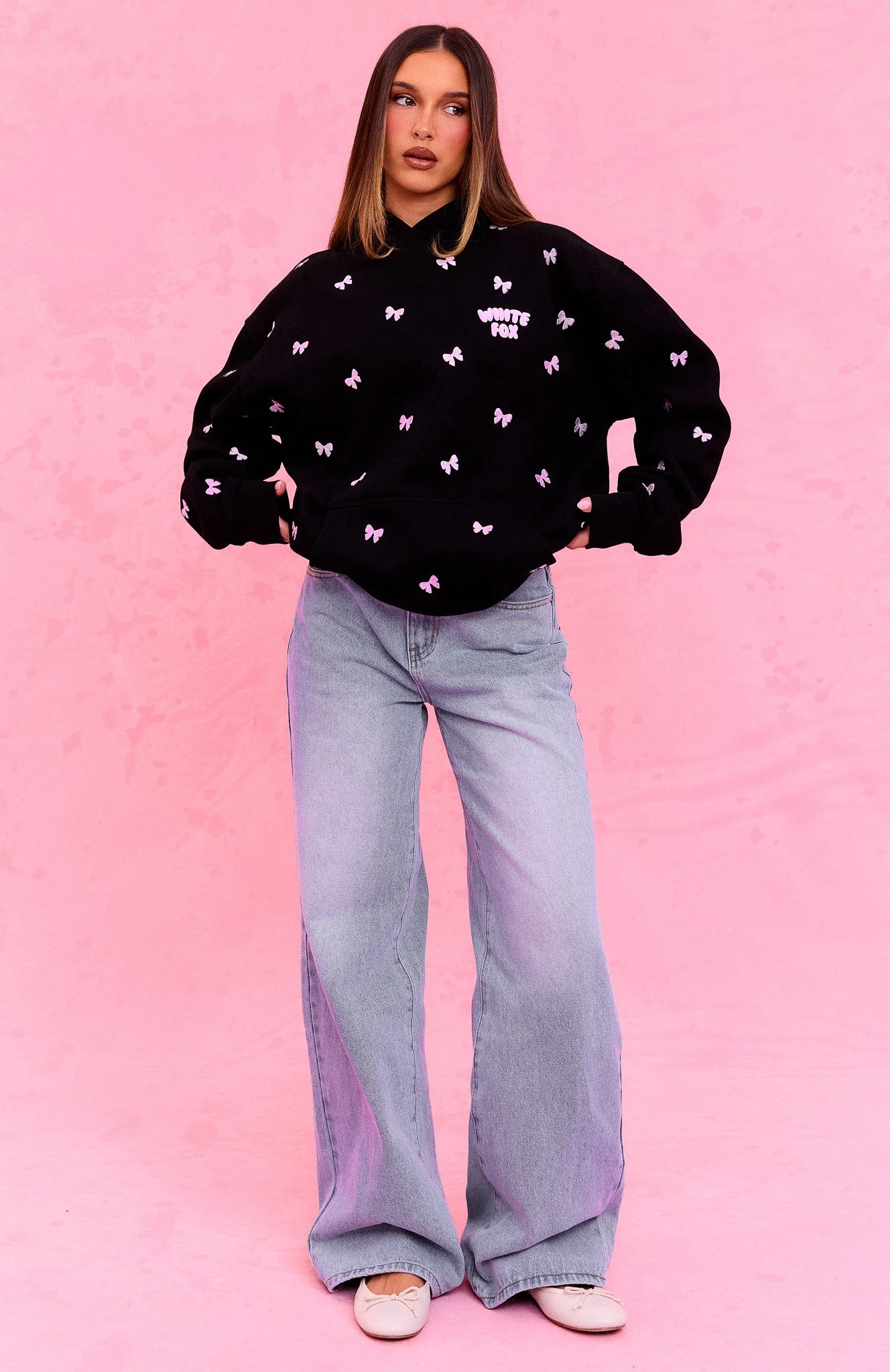 The Social Club Lottie Oversized Hoodie Black