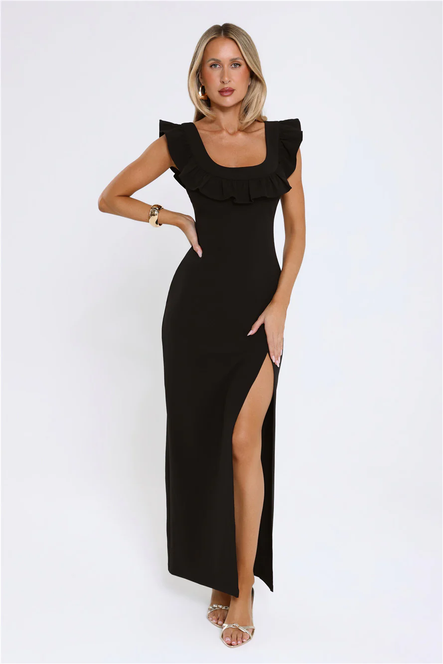 The Dress Up Club Maxi Dress Black