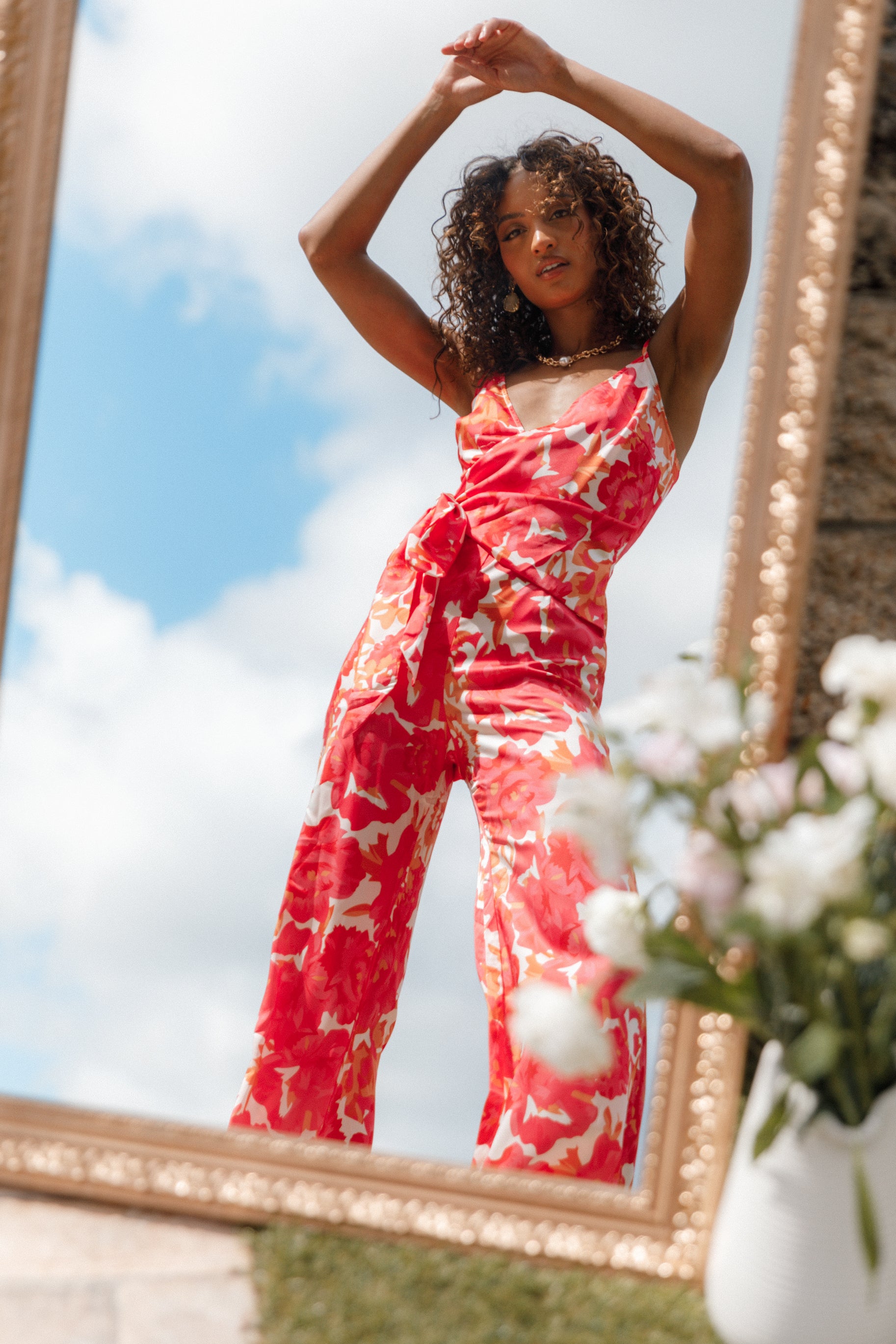 Adison Jumpsuit - Pink Floral