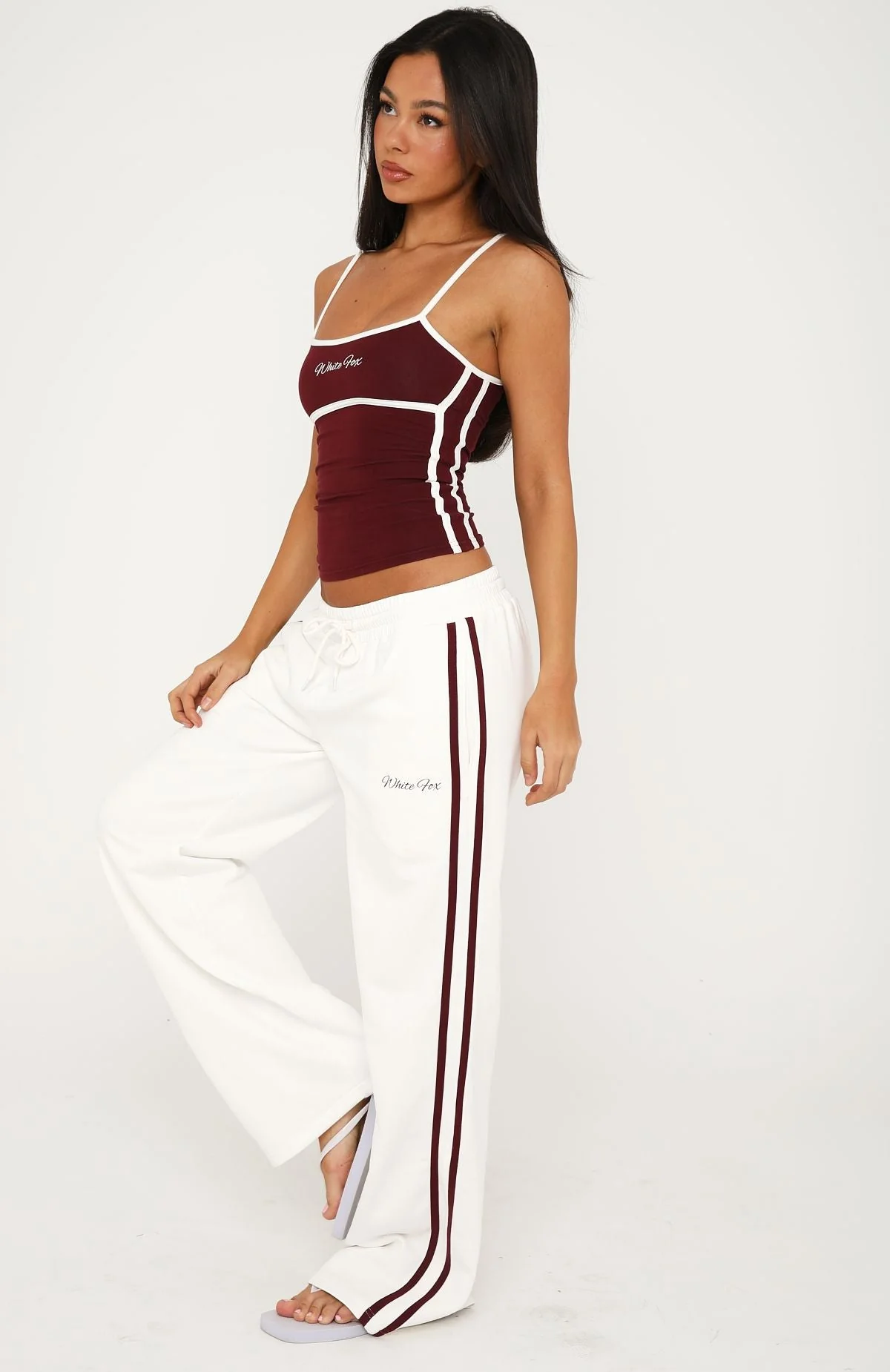 Breaking Your Heart Track Pants White