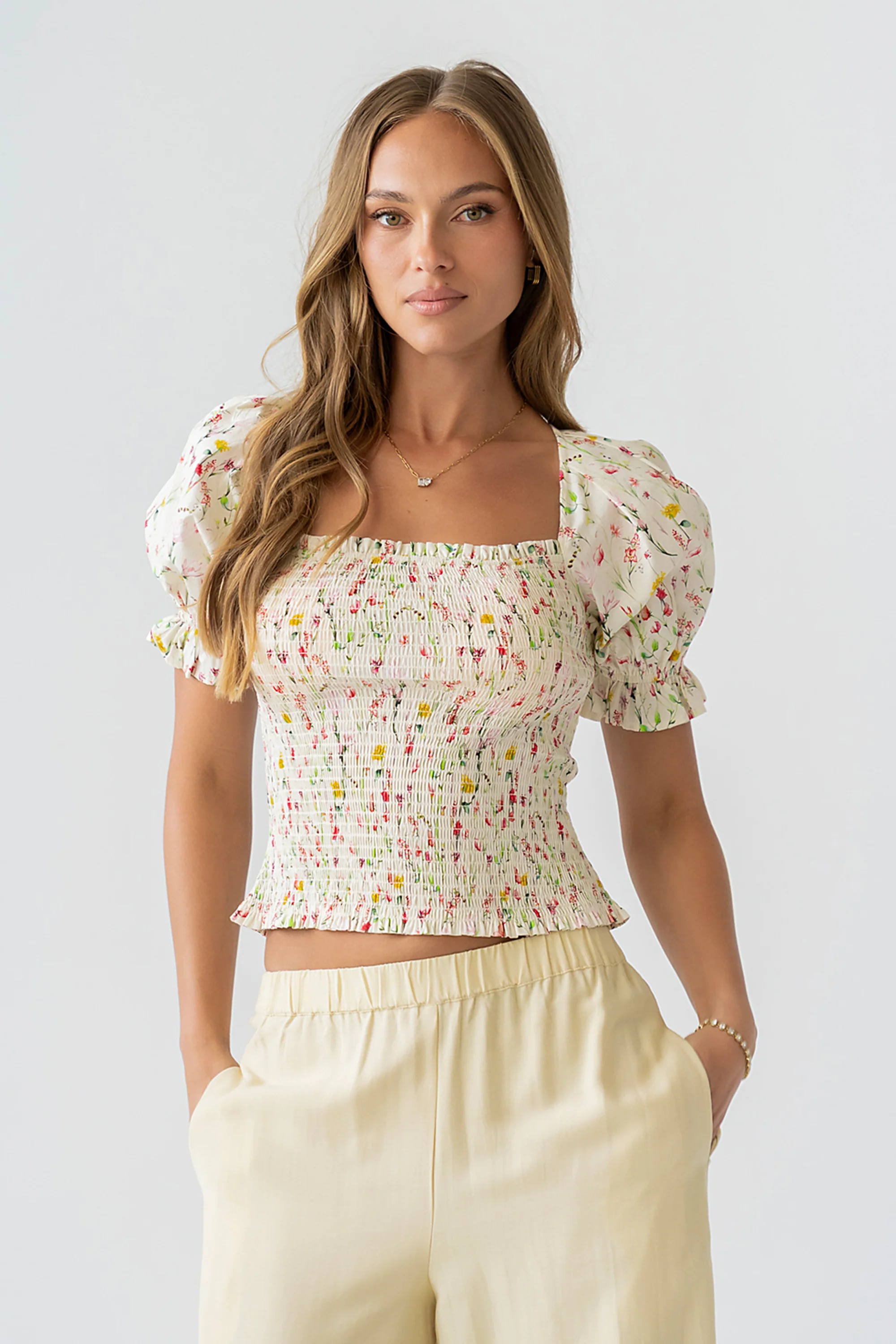 Gia Smocked Blouse - FINAL SALE