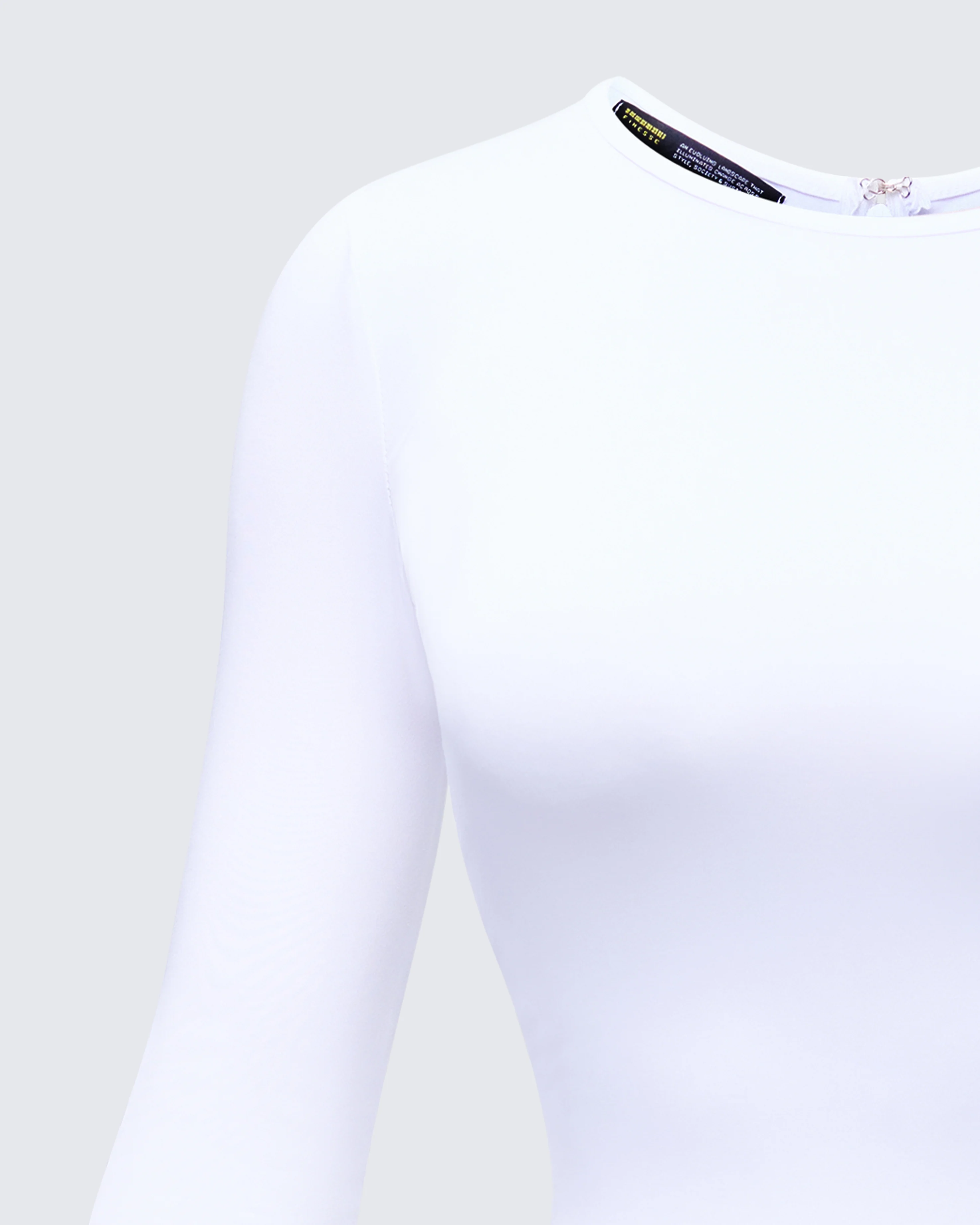 Odelia White Ruffle Bottom Mini Dress
