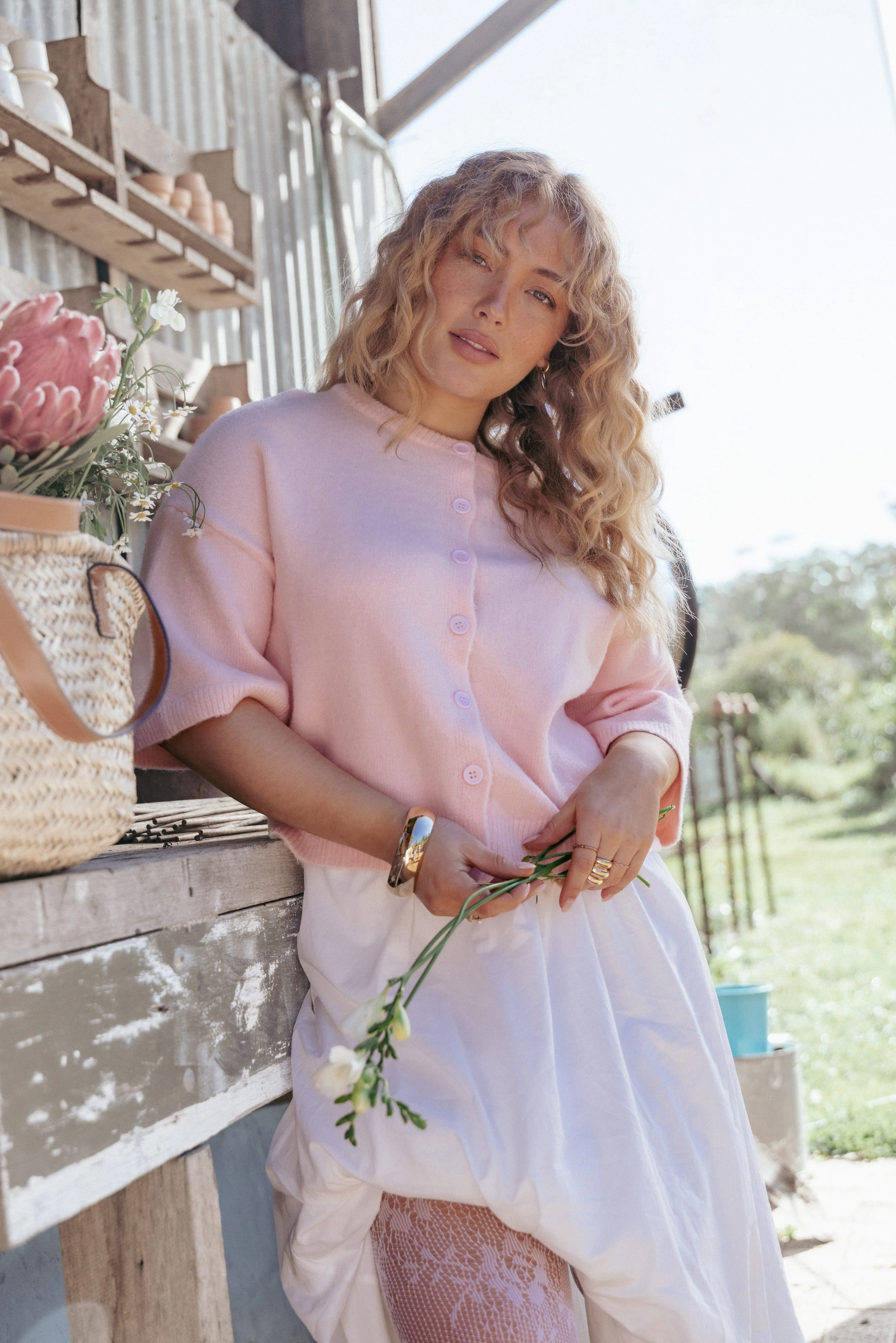 Lilith Knit Top - Pink