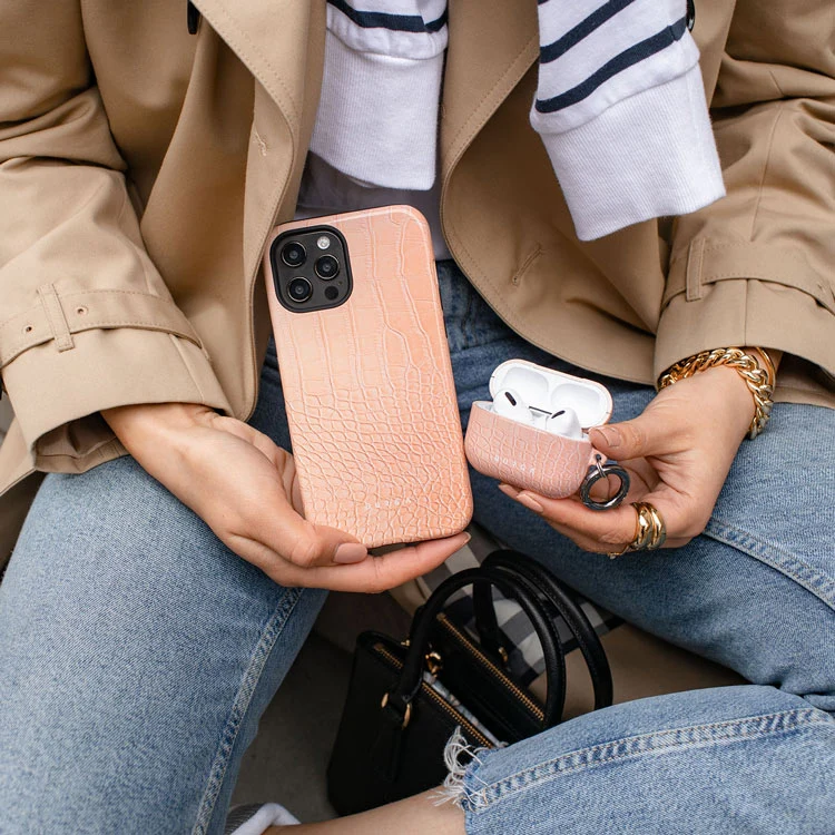 Pink Croco - Samsung Galaxy S25 Edge ケース
