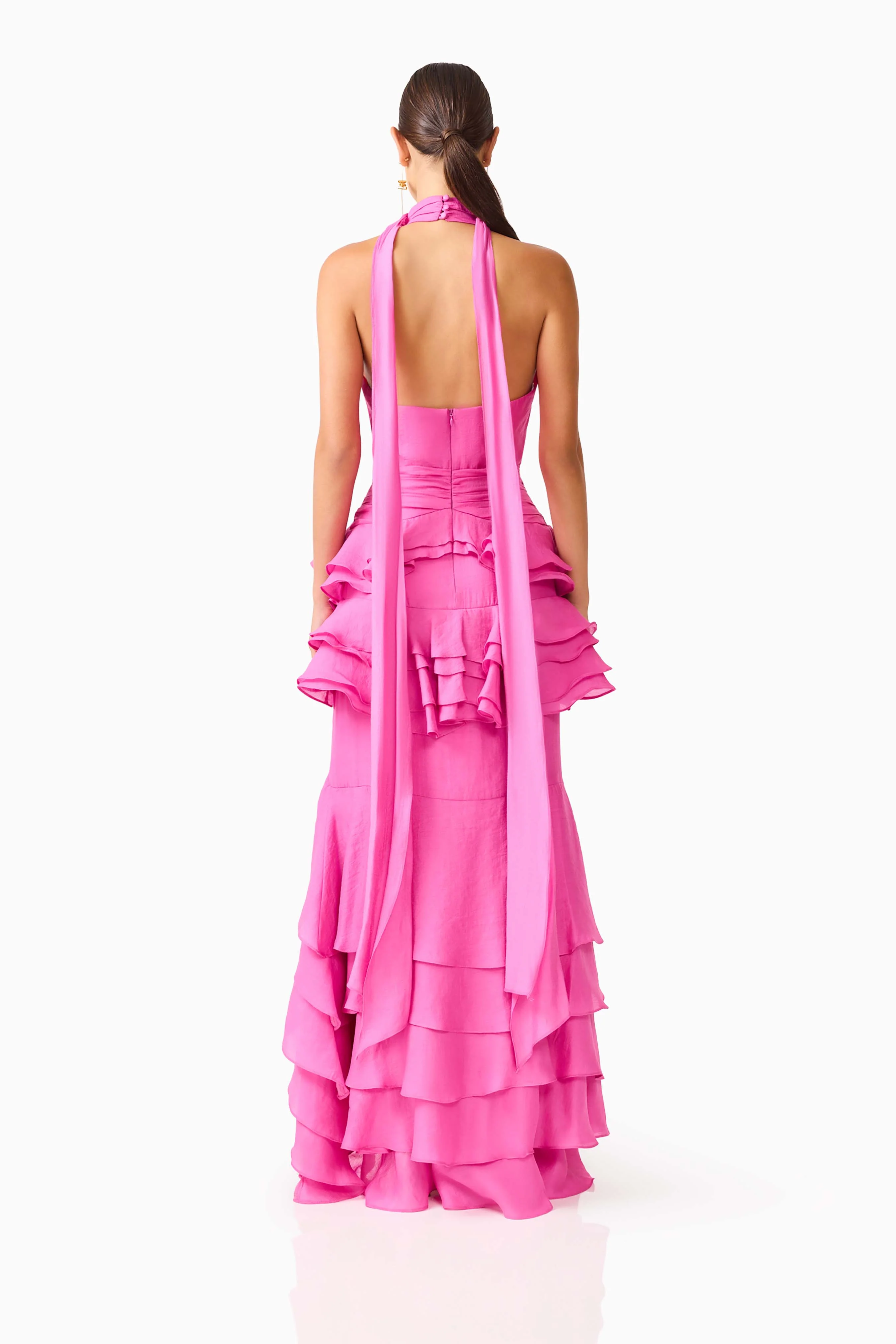 Rosera Halter Gown in Pink