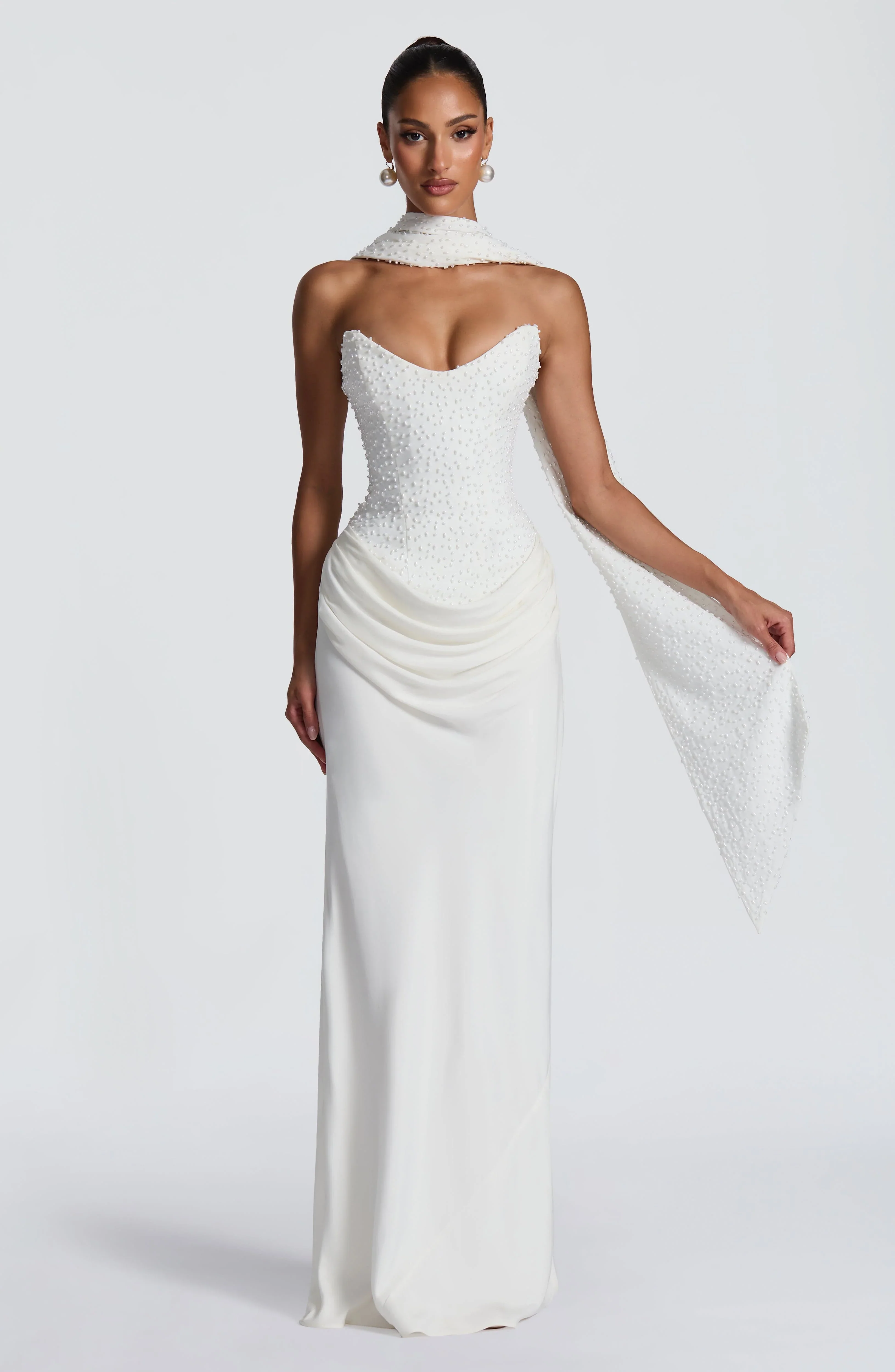 Tindra Maxi Dress - Ivory